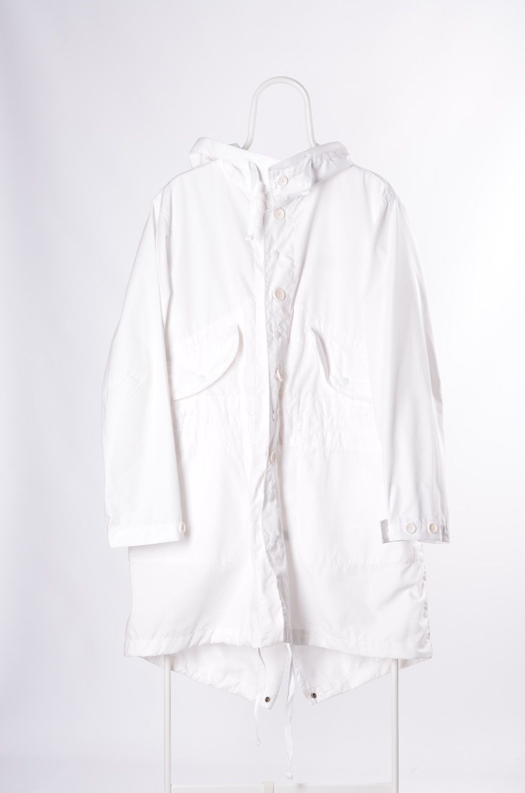 image of Engineered Garments Fishtail Bondage Jacket Light Parkas in White, Men's (Size Small)