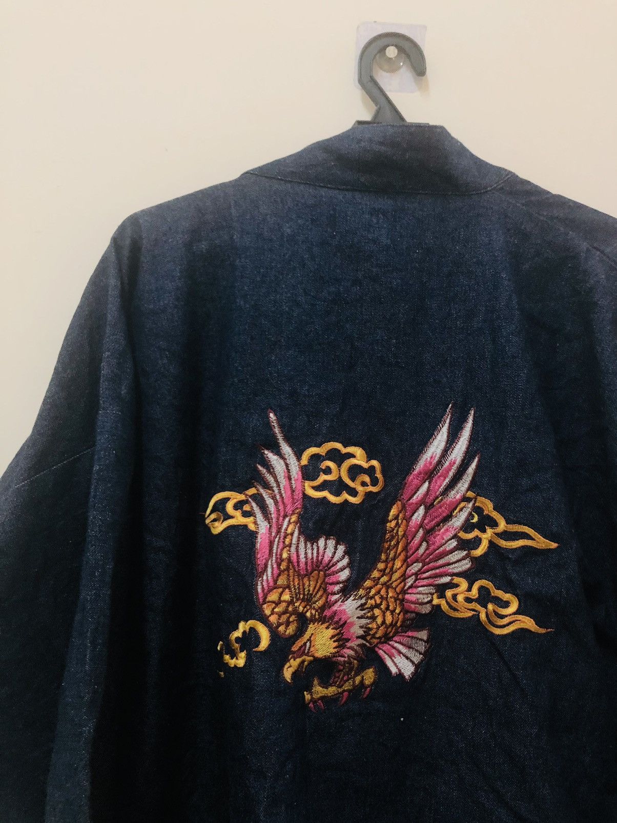 Japanese Brand × Vintage Denim mini kimono eagle Size US L / EU 52-54 / 3 - 2 Thumbnail