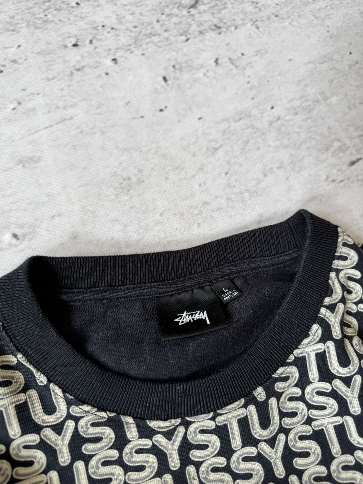 Stussy × Vintage STUSSY CENTER LOGO OVERSIZE BAGGY FIT SWEATSHIRT Size US L / EU 52-54 / 3 - 7 Thumbnail