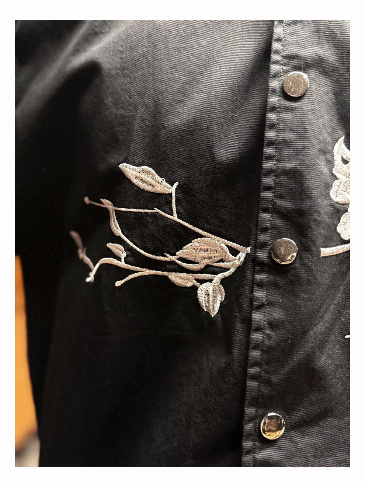 Other 🖤 Black Embroidered Button-Up Shirt 🖤 Size US M / EU 48-50 / 2 - 4 Thumbnail
