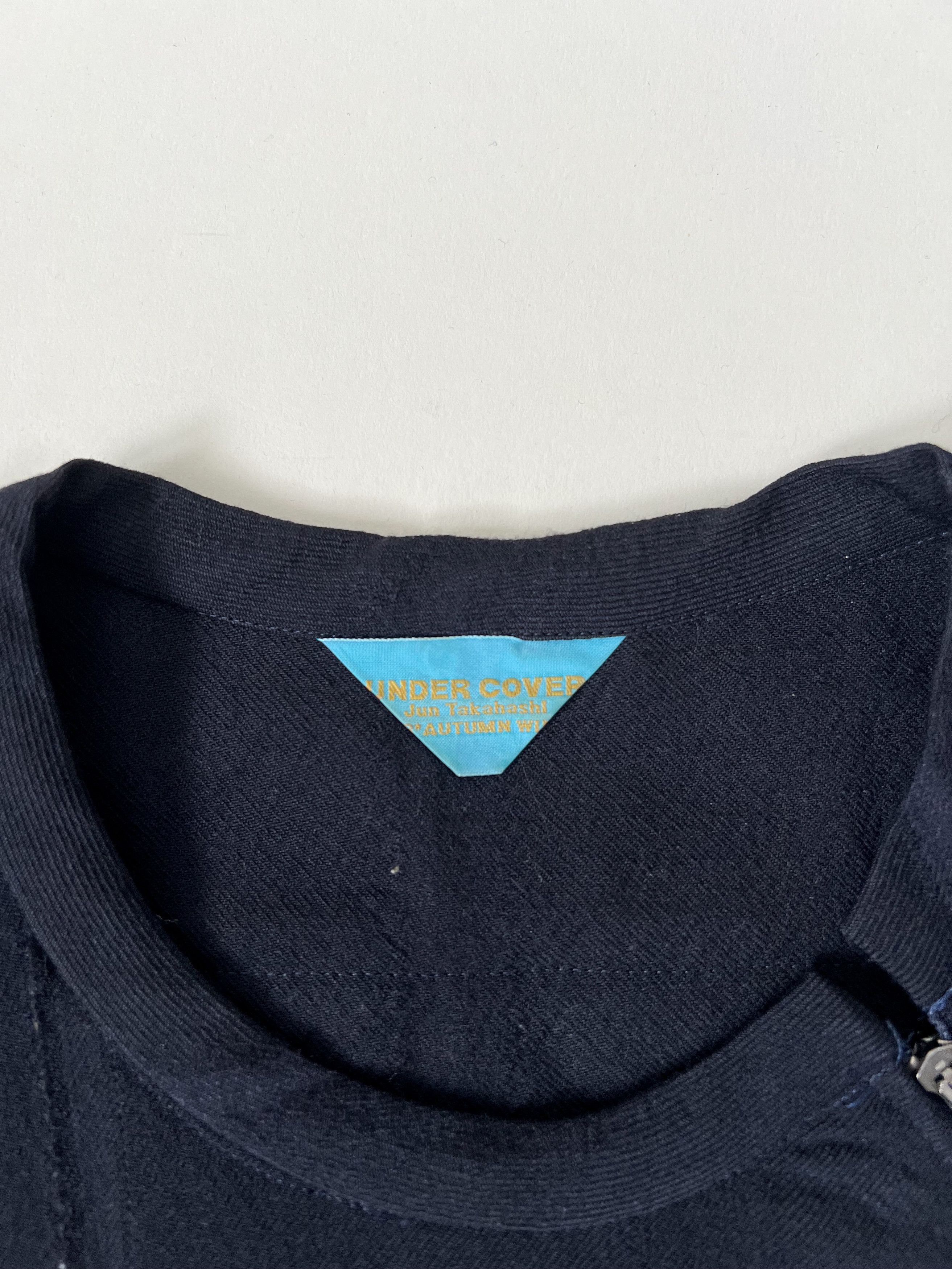 Undercover AW1997 ‘LEAF’ Navy Runway Wool Patchwork Top Size M / US 6-8 / IT 42-44 - 7 Thumbnail