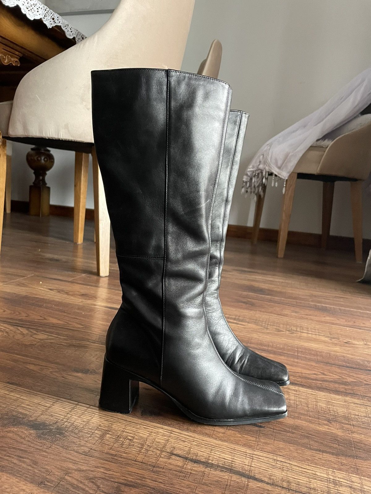 Wine Grape Pattern Print Men Women Leather Boots