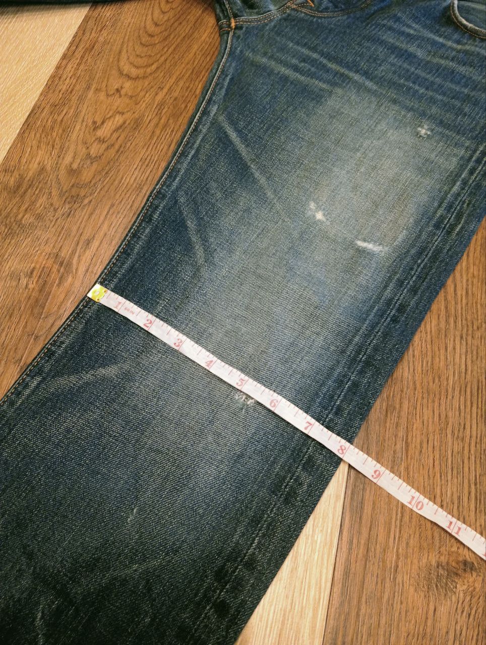 KURO JAPANESE KURO DIAMANTE SELVEDGE CROPPED JEANS Size US 33 - 19 Thumbnail