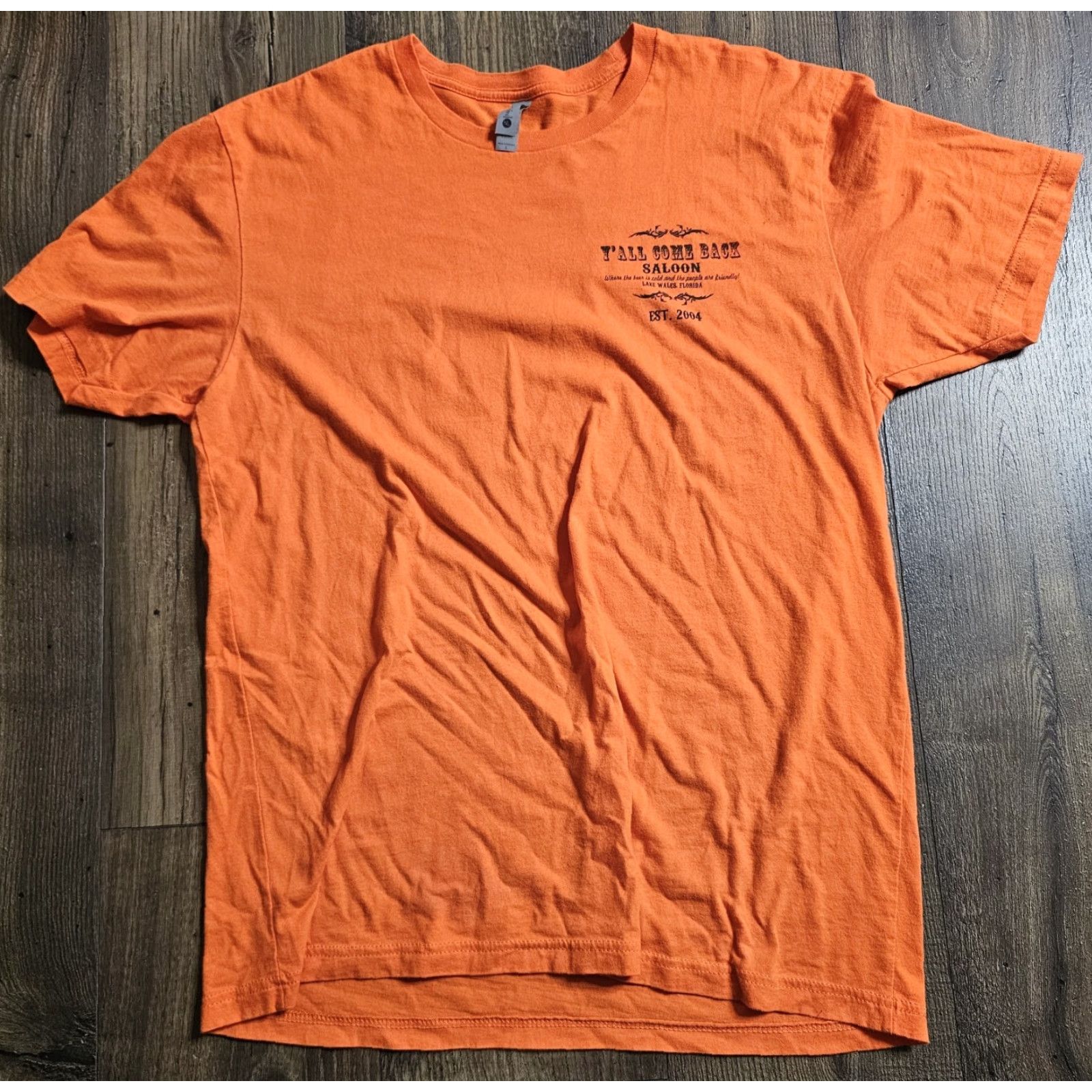 Next Level Next Level T-Shirt Mens Ya'll Come Back Saloon Lake Wales FL Orange L Biker Western City Horse Beer Graphic Print Shirts Size US L / EU 52-54 / 3 - 2 Thumbnail
