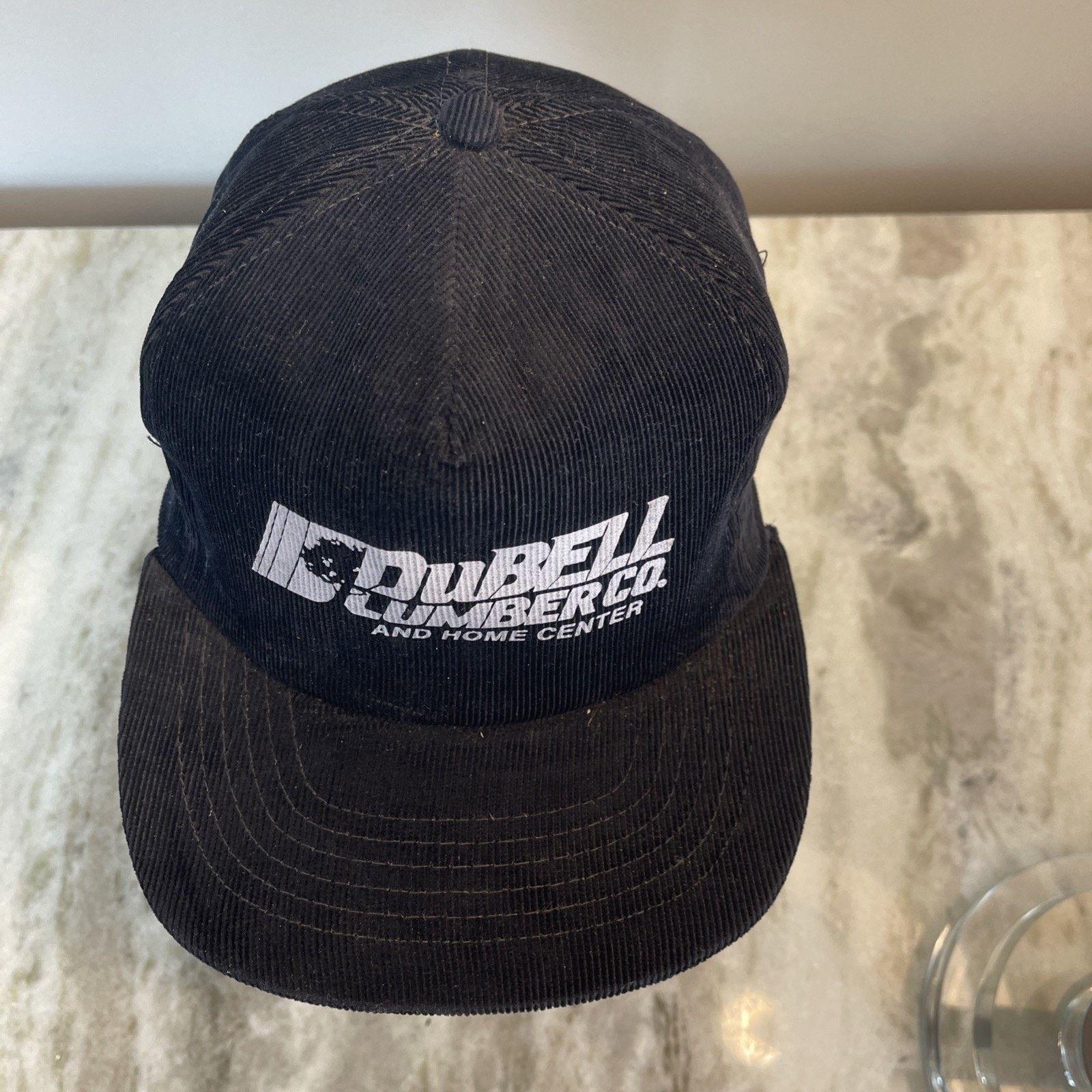 Vintage Vintage Black Dubell Lumber Corduroy Strapback Trucker Hat 4 Size ONE SIZE - 3 Thumbnail