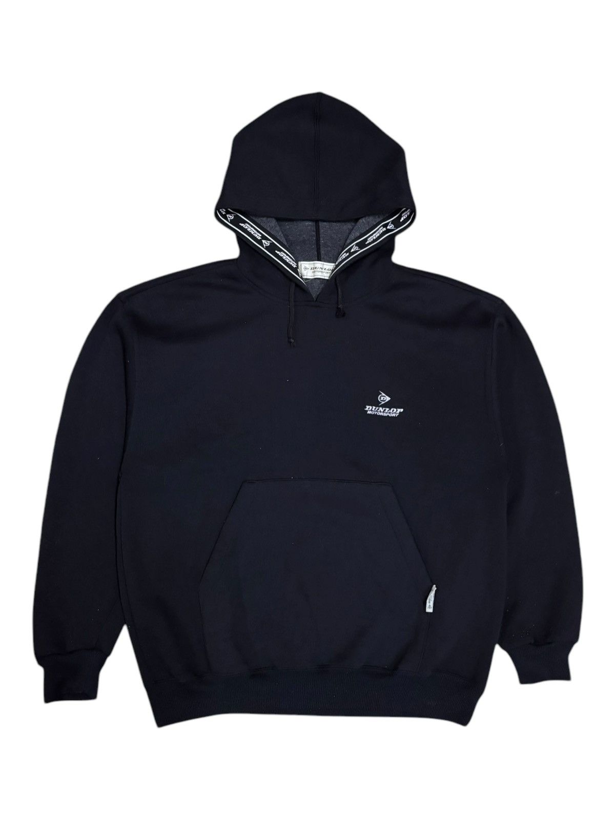 Dunlop × Japanese Brand 90s Vtg Dunlop Motorsport Pull Over Hoodie Size US L / EU 52-54 / 3 - 4 Thumbnail