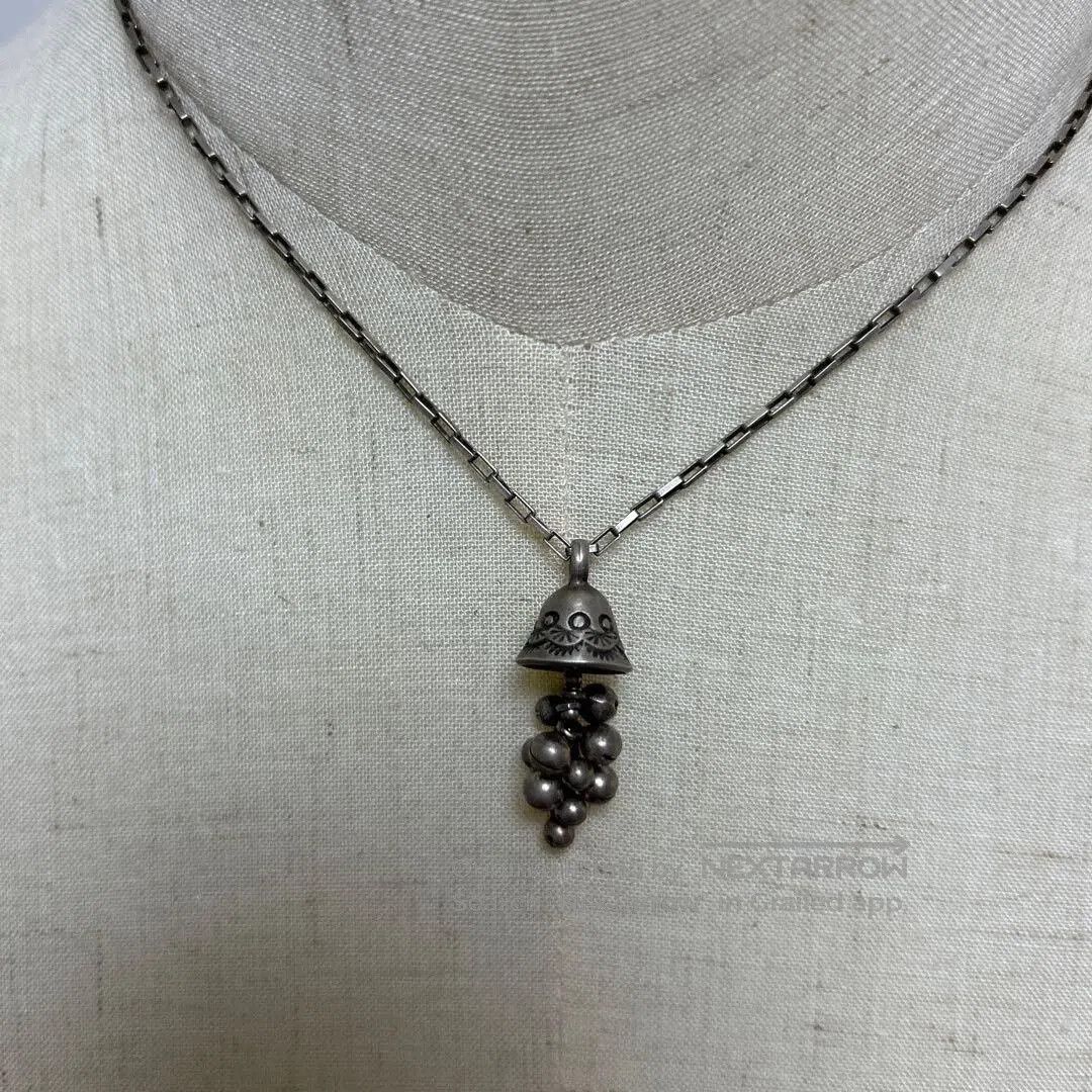 Japanese Brand Silver Bell Turquoise Necklace. Size ONE SIZE - 2 Thumbnail
