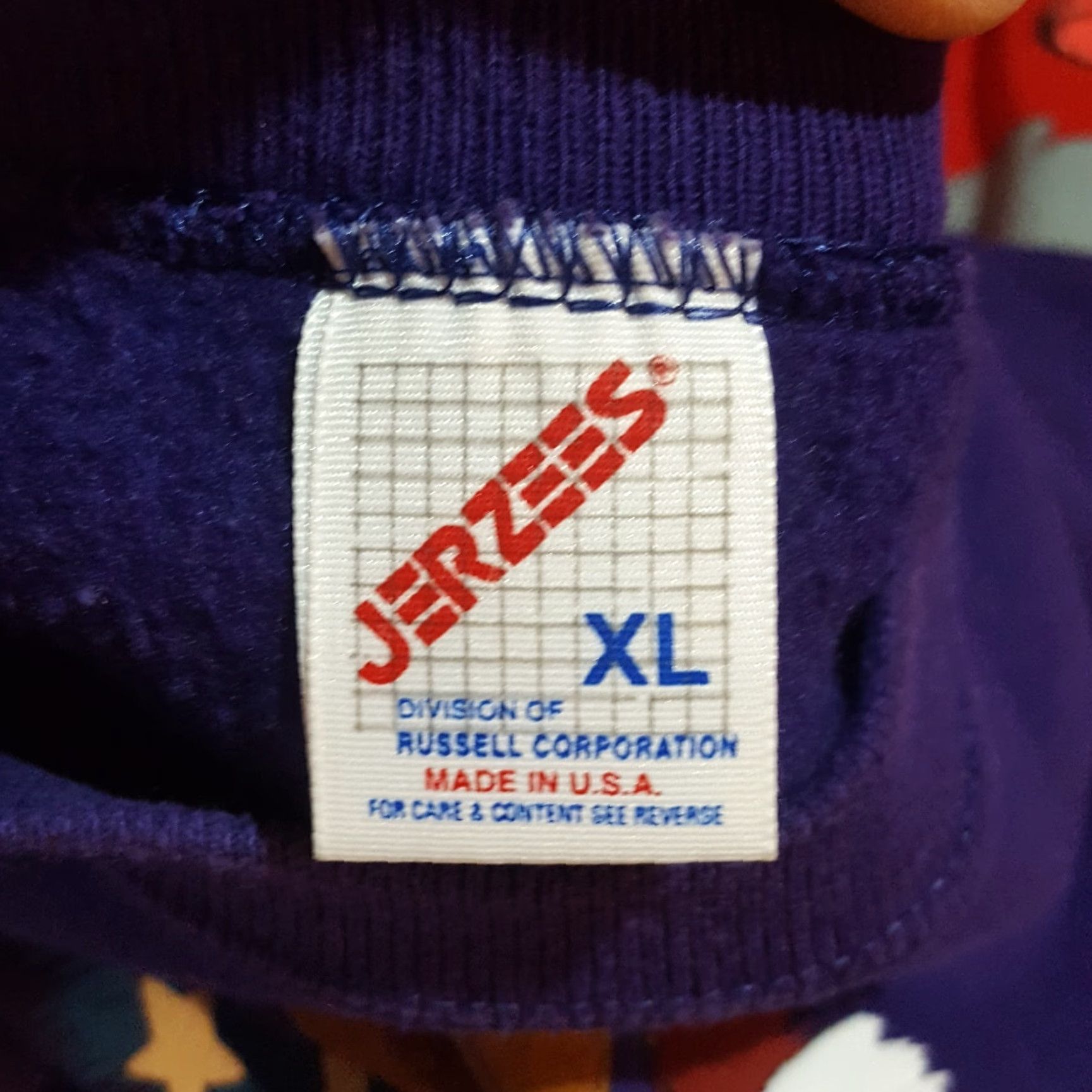 Jerzees VINTAGE Jerzees Sweatshirt 90s Western Cowboy XL Purple Crewneck Pullover Men's Size US XL / EU 56 / 4 - 7 Thumbnail