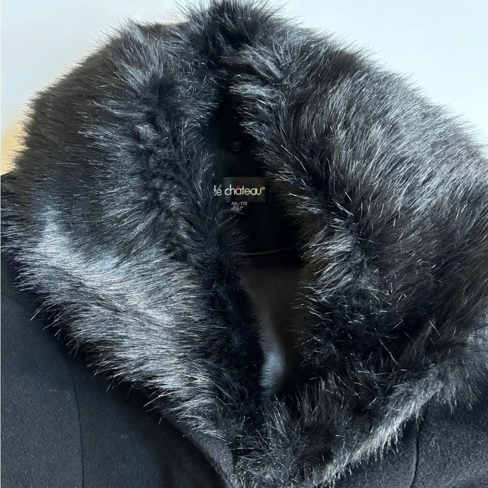 Le Chateau Y2K Le Chateau Black 100% Wool Jacket 2000 Size XXL / US 16-18 / IT 52-54 - 4 Thumbnail