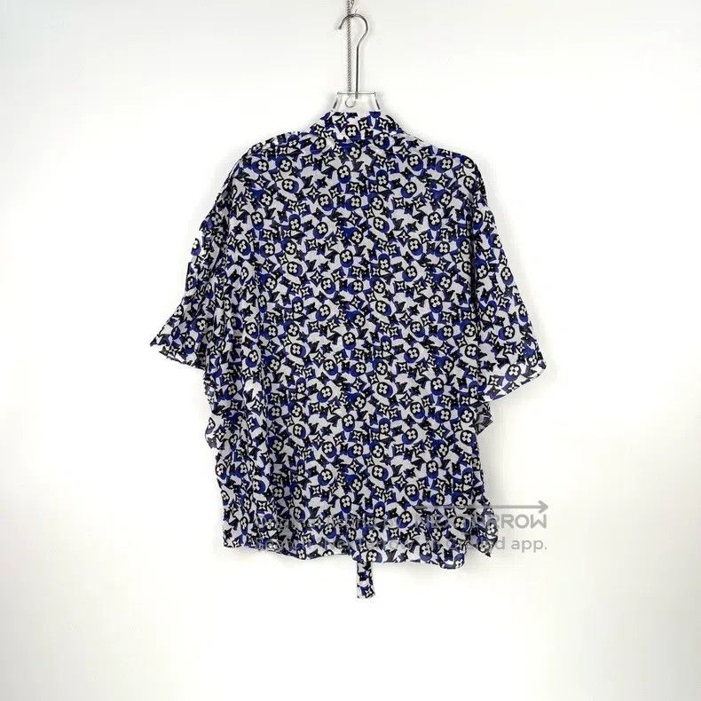 Louis Vuitton Louis Vuitton Blue shirt with full logo shirt Size XS / US 0-2 / IT 36-38 - 4 Thumbnail