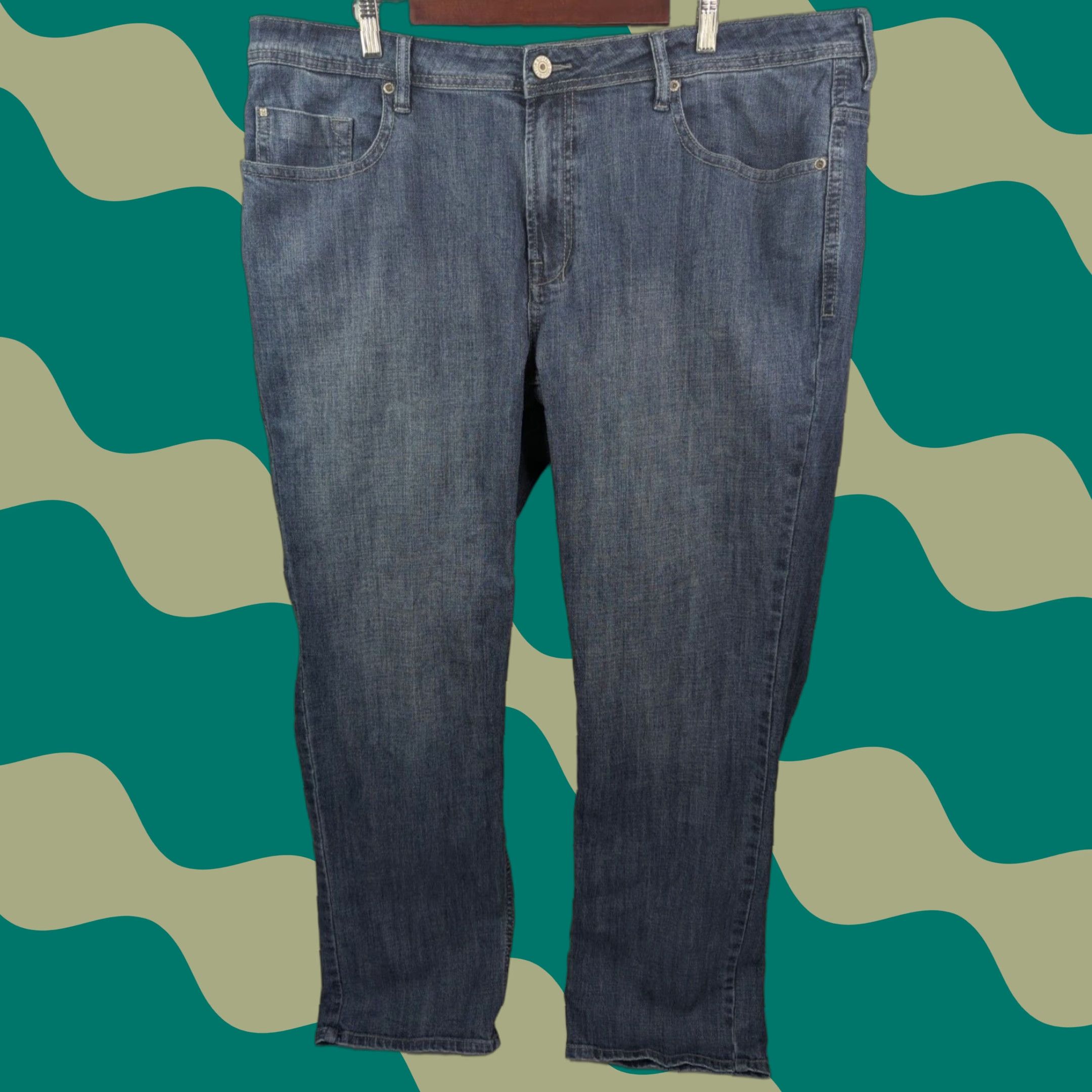 Buffalo David Bitton Buffalo David Bitton Jeans Buffalo David Bitton Jeans Jackson-X Men's 40x32 Straight Jeans Stretch Color: Blue Size US 43 - 1 Thumbnail