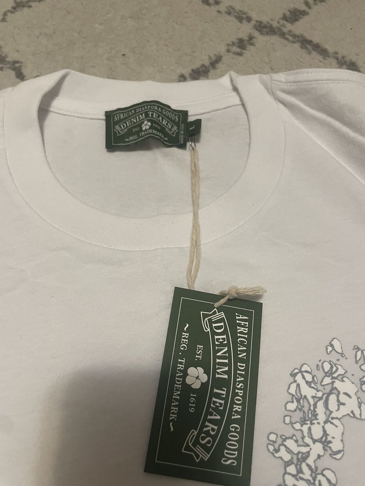 DENIM TEARS Denim Tears University Tee Size US L / EU 52-54 / 3 - 3 Thumbnail