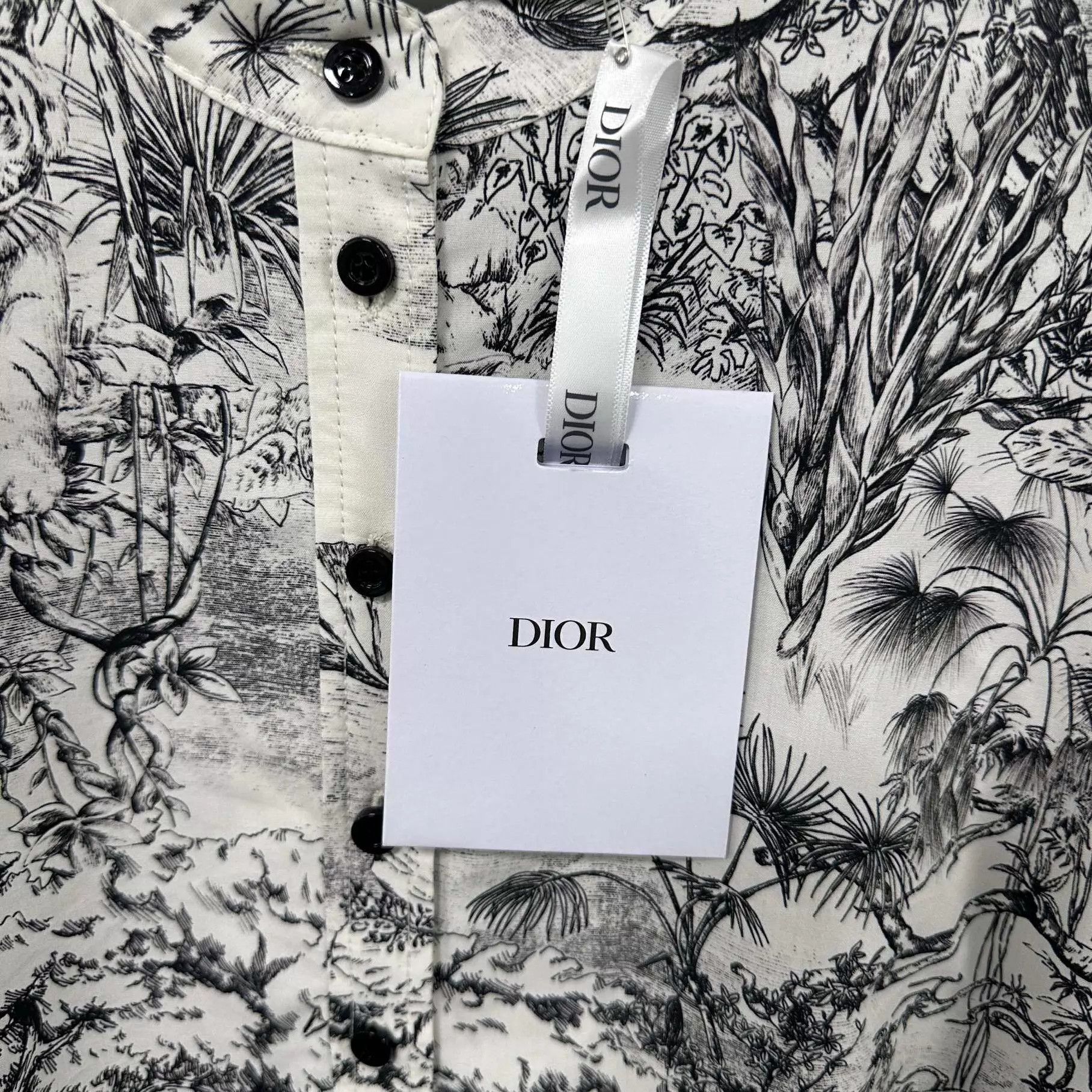 Dior Dior Belted Zoo Ink-Wash Print Dress 38 New Size S / US 4 / IT 40 - 6 Thumbnail