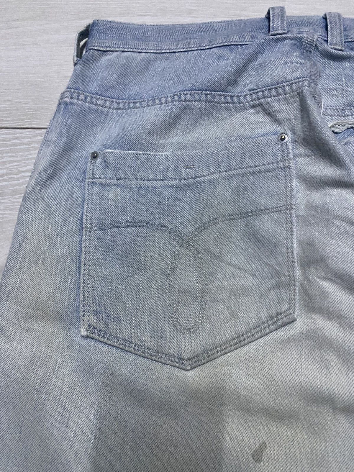 Japanese Brand Vintage Ego Tripping Light Wash Money Money Print Jeans Size US 30 / EU 46 - 9 Thumbnail