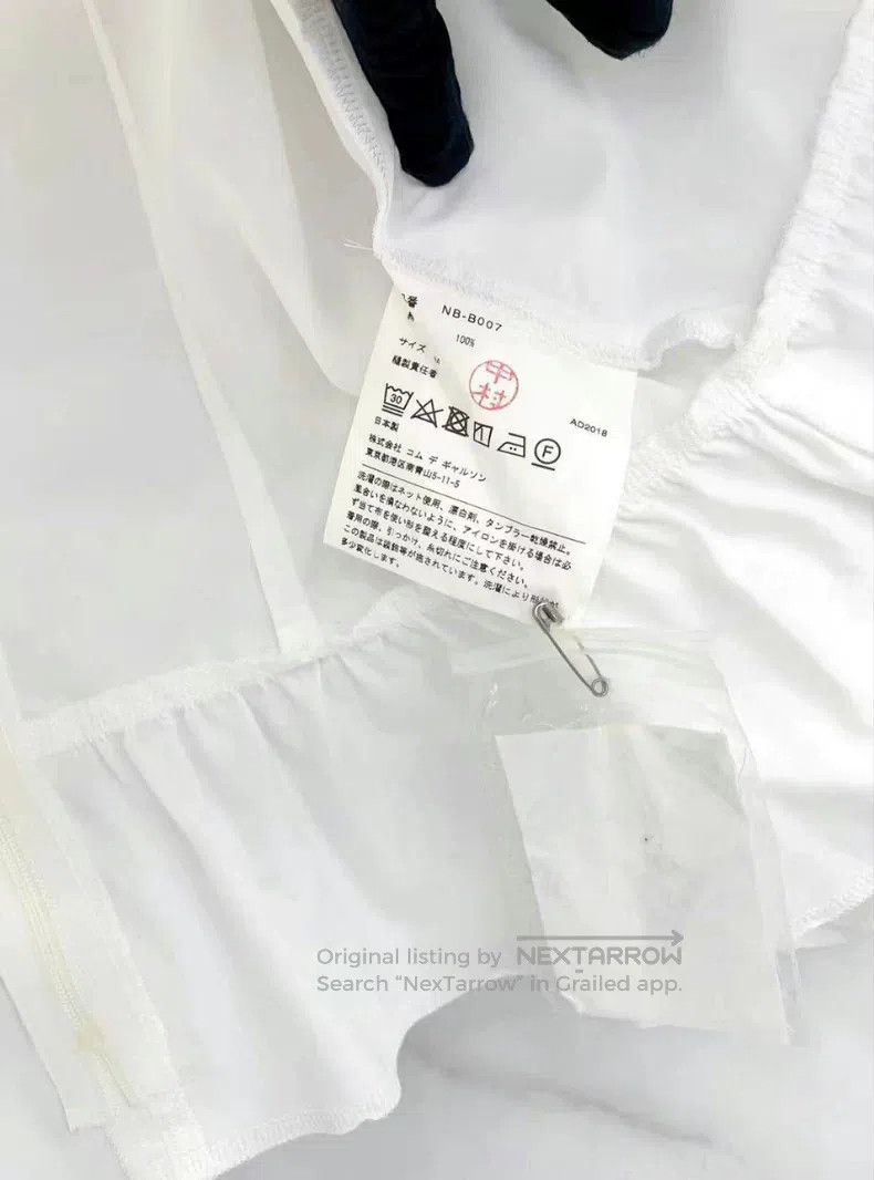 Comme des Garcons Comme Des Garcons White Peter Pan Collar Shirt Size M / US 6-8 / IT 42-44 - 8 Thumbnail