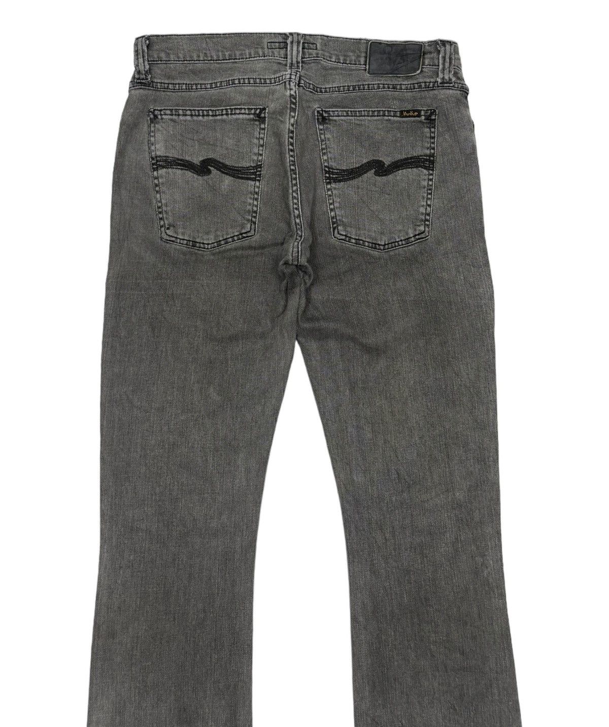 Nudie Jeans NUDIE JEANS BOOTCUT FOGGY BLACK FLARE DENIM Size 32" / US 10 / IT 46 - 8 Thumbnail