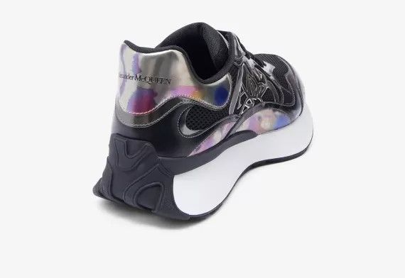 Alexander McQueen o1w1db10725 Sprint Runner in Black/Multi Size US 9 / EU 42 - 4 Thumbnail