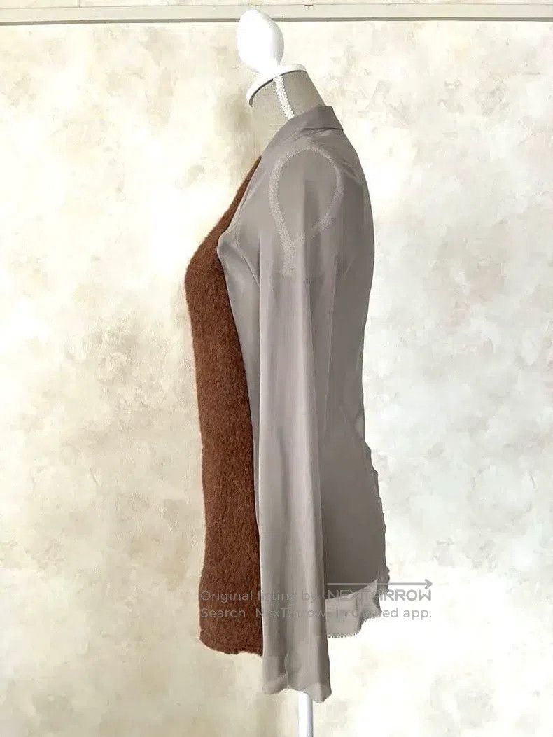 Comme des Garcons Comme Des Garcons Brown Retro Sheer Design Top Size M / US 6-8 / IT 42-44 - 3 Thumbnail