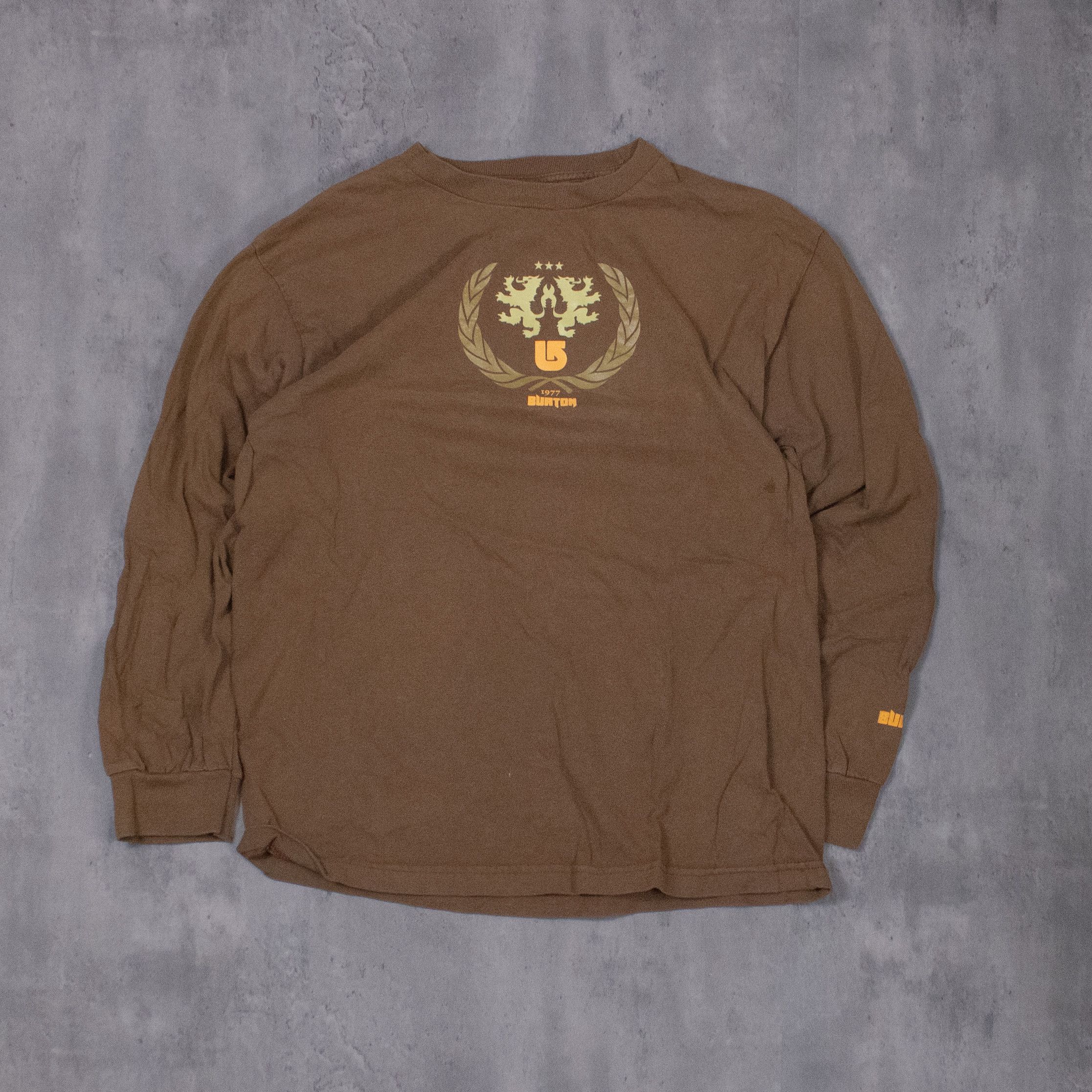 Burton 2000’s Burton Snowboard Brown Long Sleeve T-Shirt Size US M / EU 48-50 / 2 - 3 Thumbnail