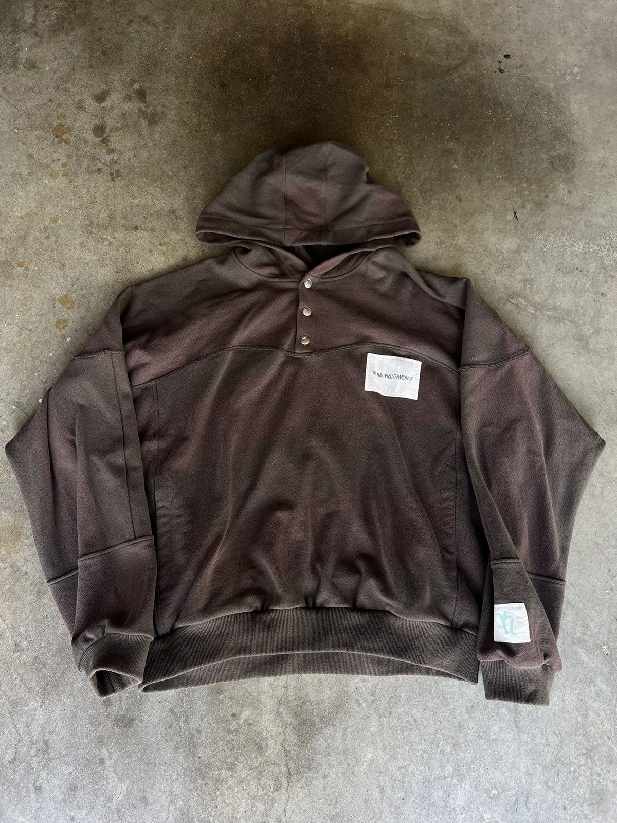 image of Ds Kiko Kostadinov Kk Hoodie 01 Brown, Men's (Size Large)