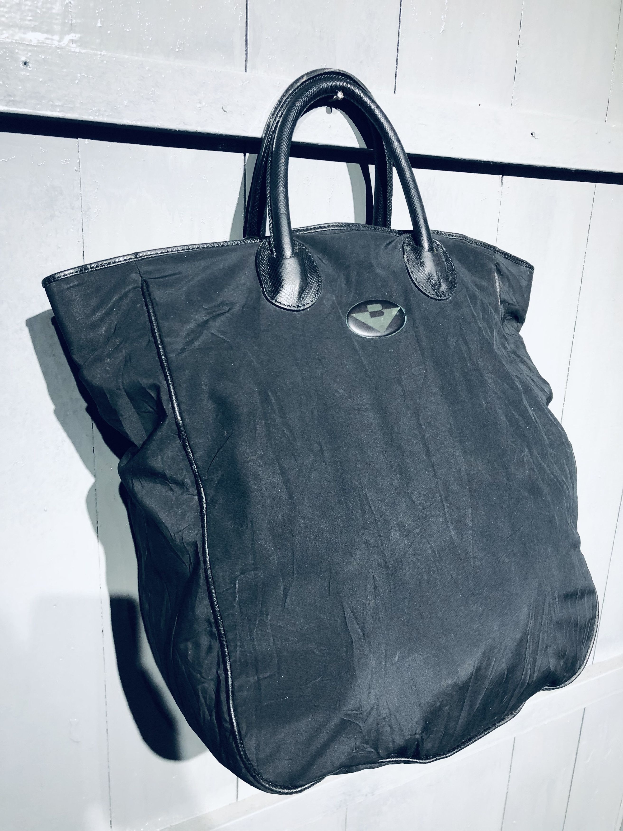 Bottega Veneta Classic‼️Authentic Bottega Vaneta Black Nylon Style Tote bag Size ONE SIZE - 12 Thumbnail