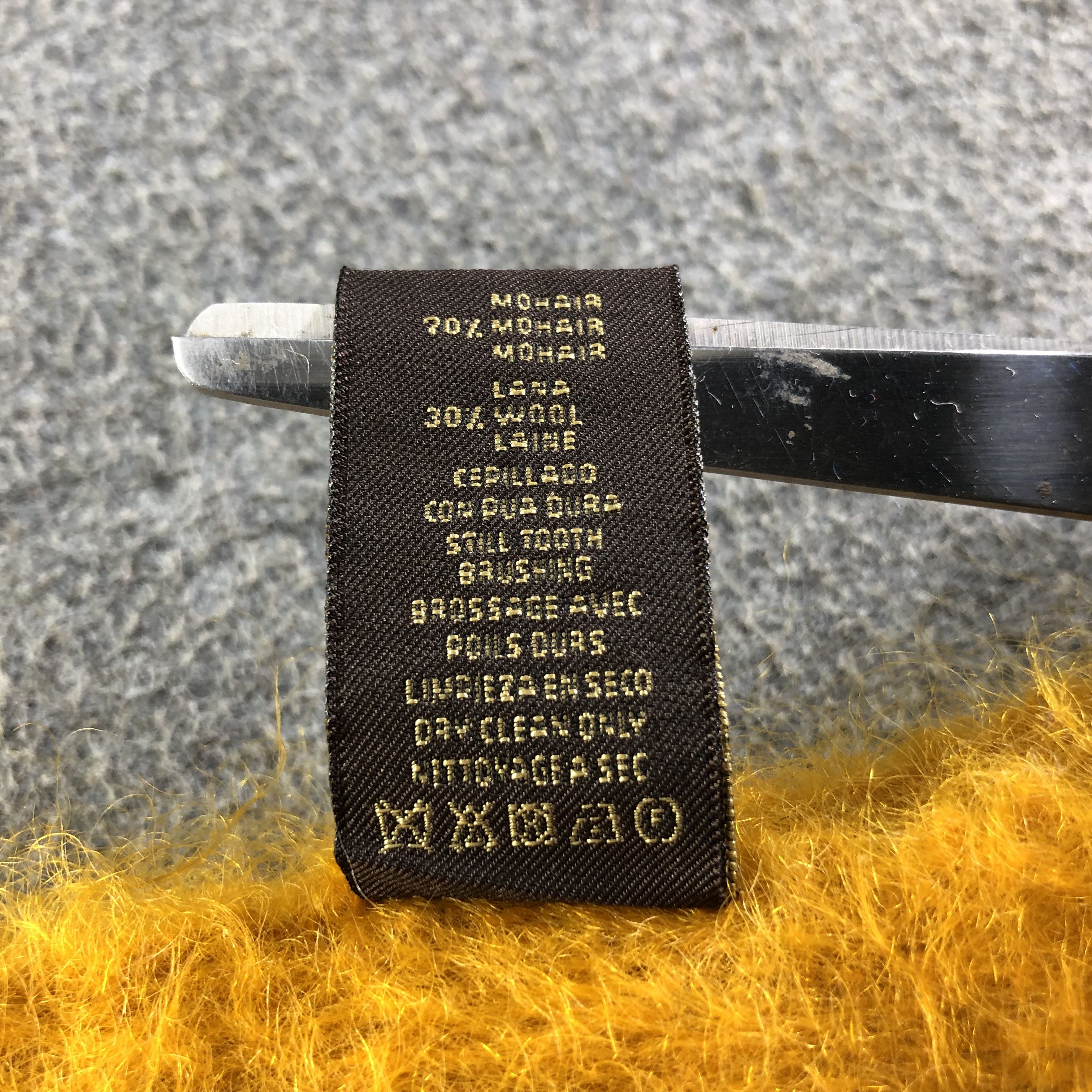 Vintage Luxury Golden Mohair Scarf Muffler Neckwear V2189 Size ONE SIZE - 7 Thumbnail
