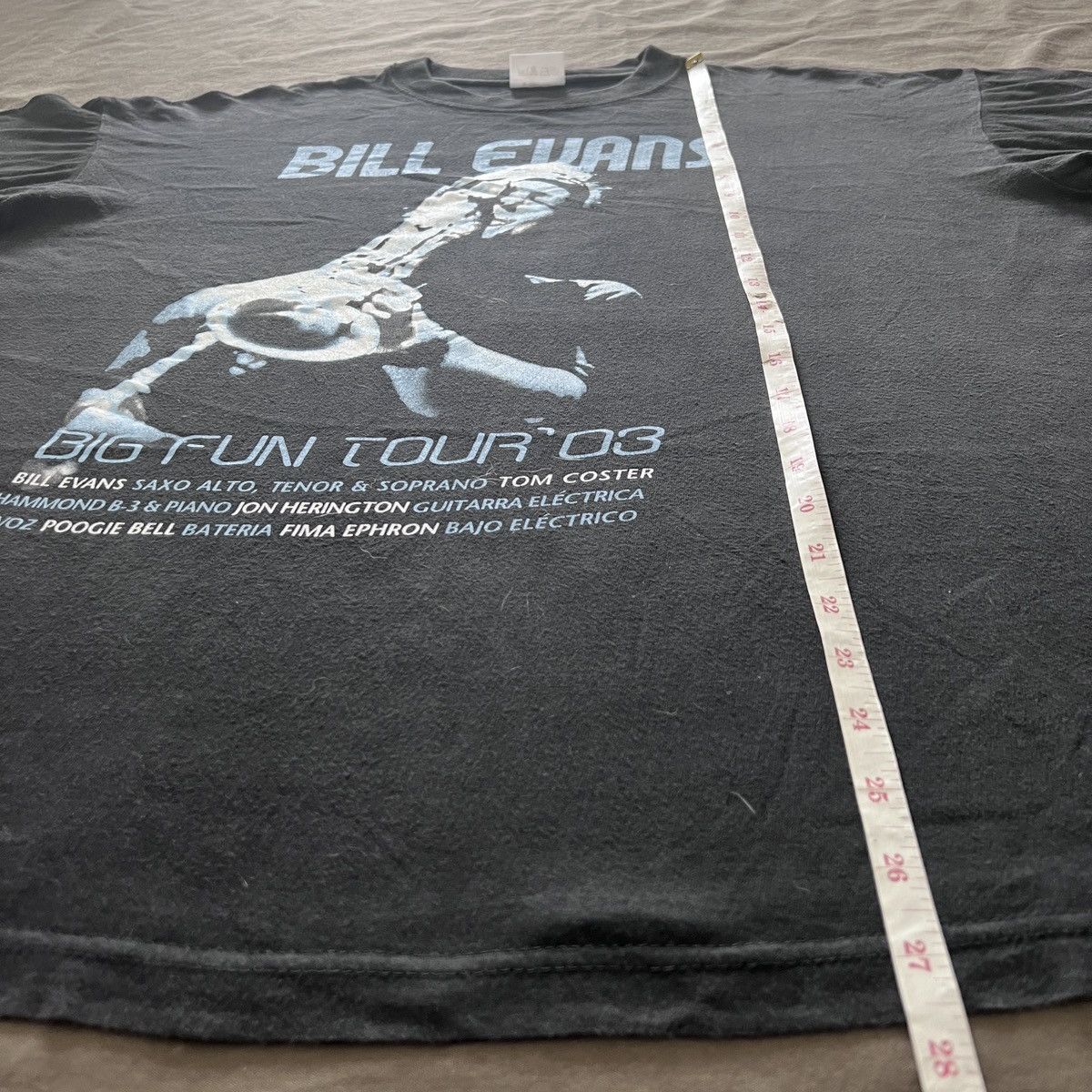 Band Tees Vintage Y2K Bill Evans Spain Tour Tee XL Faded Jazz Post-bop Size US XL / EU 56 / 4 - 7 Thumbnail