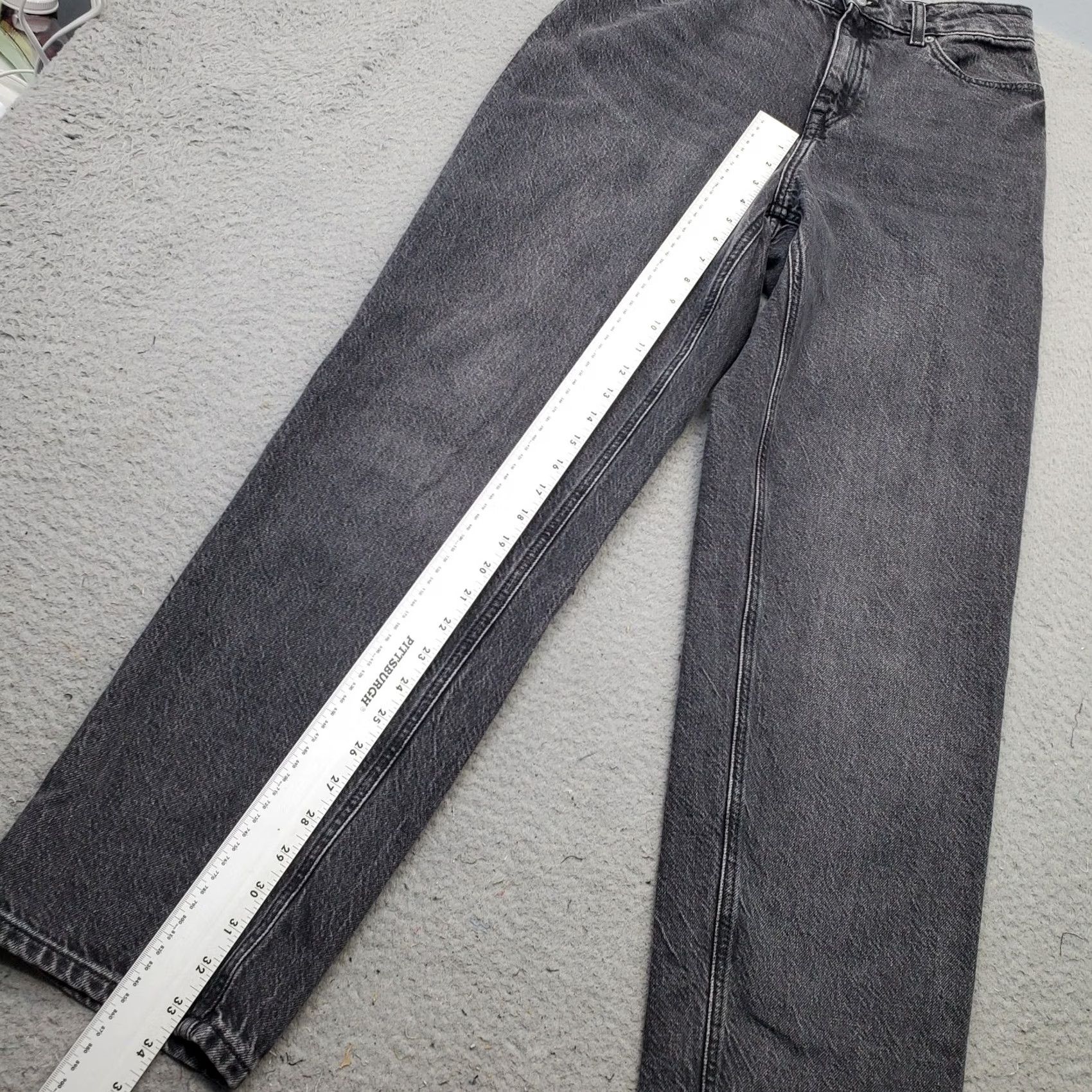 H&M H&M Womens 8 Gray Straight Jeans Denim Medium Wash Comfort 5-Pocket Regular Waist 31 Inseam 33.75" Vintage: No Size 30" / US 8 / IT 44 - 4 Thumbnail