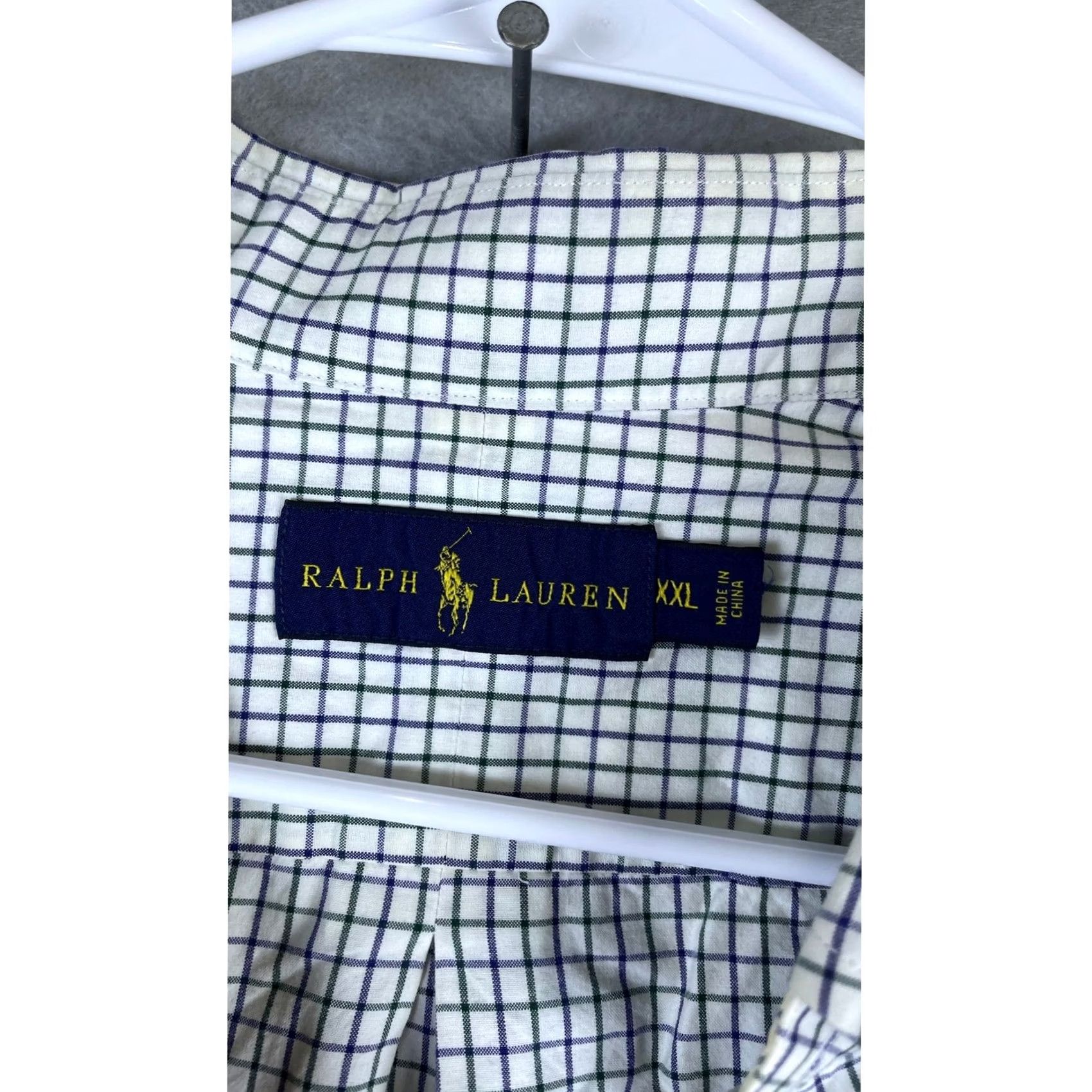 Ralph Lauren Ralph Lauren Shirt Mens XXL Green Purple Check Tattersall Classic Button Down Size US XXL / EU 58 / 5 - 6 Thumbnail
