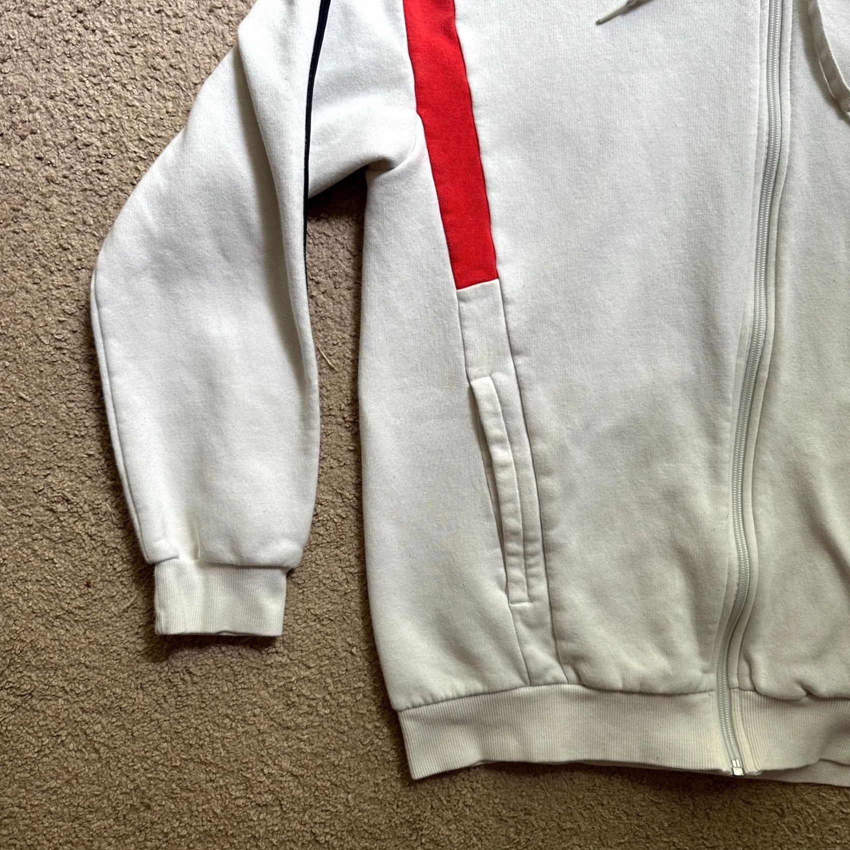 Adidas Adidas Hoodie Womens Medium Full Zip White Pockets Sweatshirt Size M / US 6-8 / IT 42-44 - 6 Thumbnail