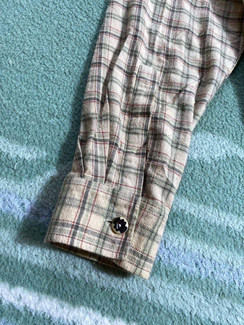 Other Flannel Shirt Vintage Cropped Button Up 90s 80 Size US L / EU 52-54 / 3 - 15 Thumbnail