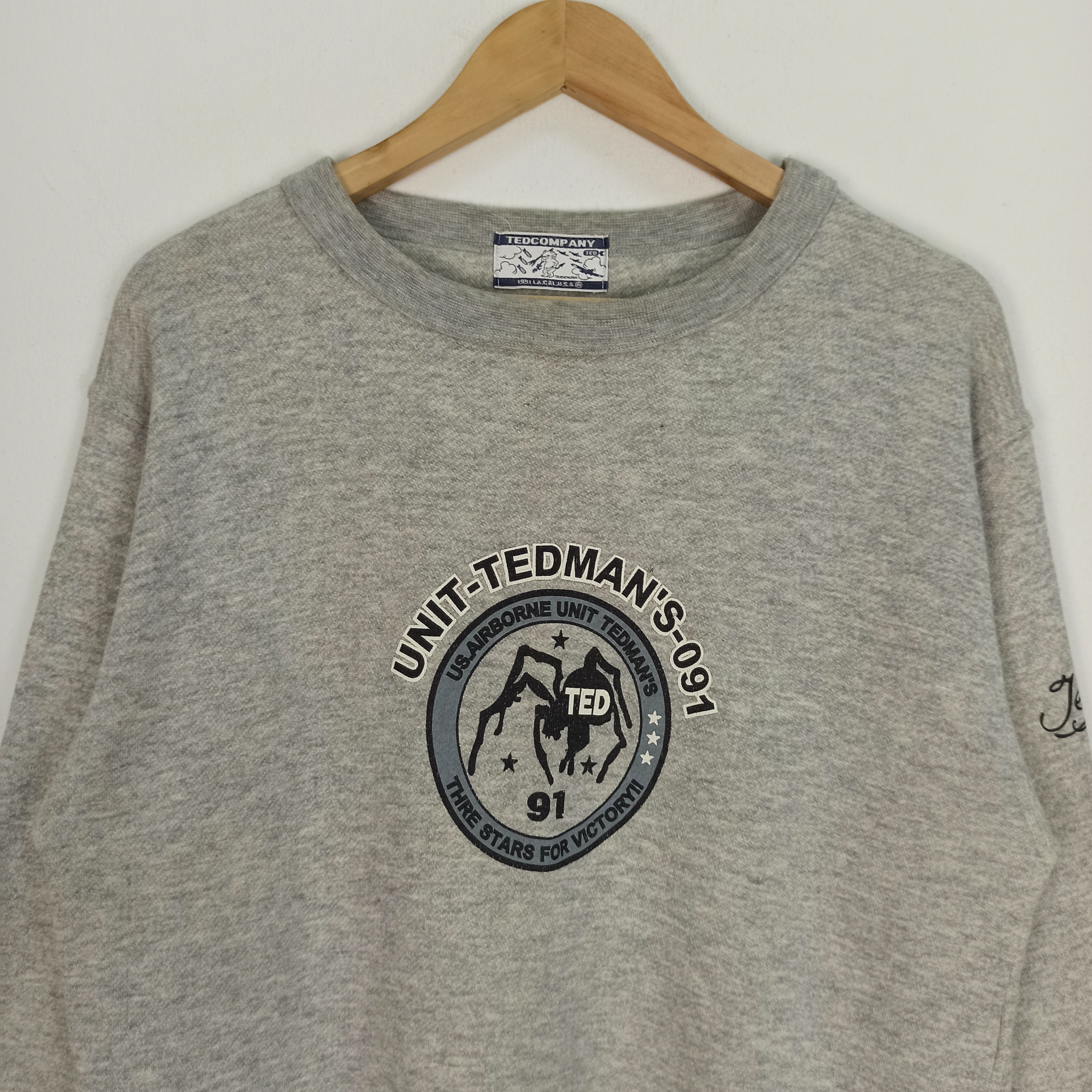 Tedman Vintage 90's Us.Airborne Unit Tedman Streetwear Sweatshirt Size US M / EU 48-50 / 2 - 2 Thumbnail