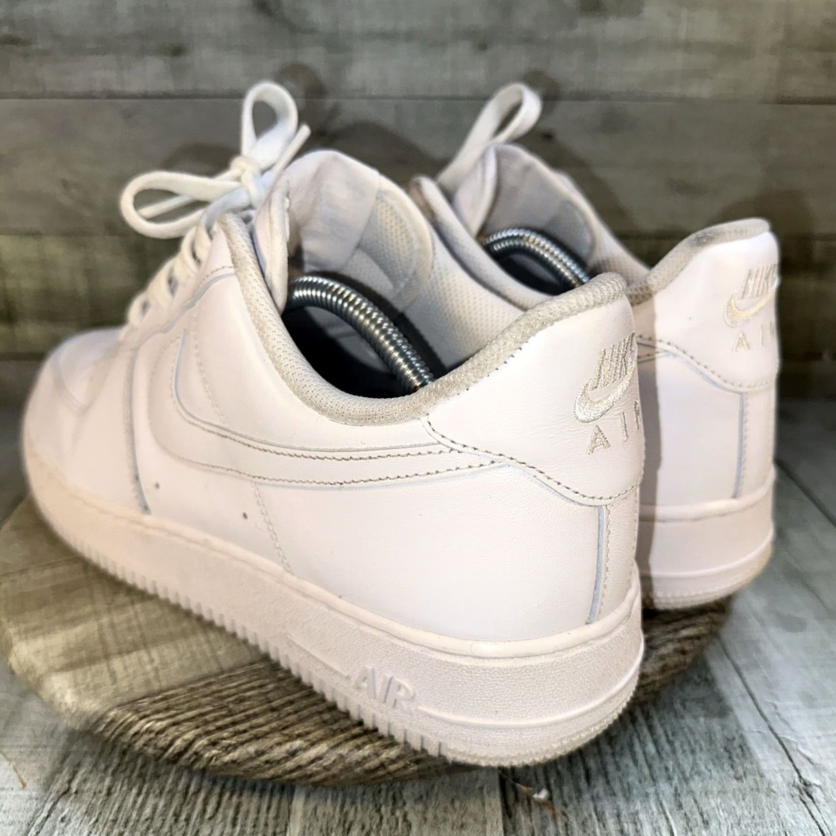 Nike Nike Air Force 1 Low Top Sneakers Mens 11.5 Triple White CW2288-111 Leather Rubber Breathable Cushioned Comfort Casual Activewear 2022 2020 Vintage No Size US L / EU 52-54 / 3 - 5 Thumbnail