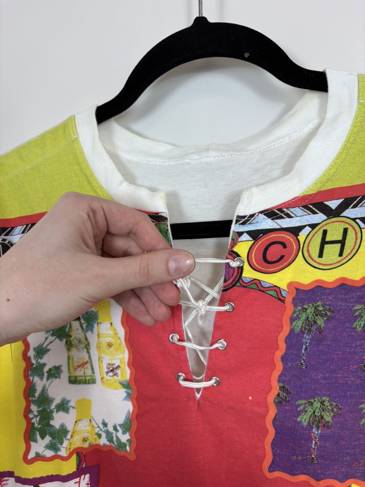 Versace Jeans Couture Vintage 1990s Versace Jeans Couture Florida Beach T-Shirt Size US L / EU 52-54 / 3 - 5 Thumbnail