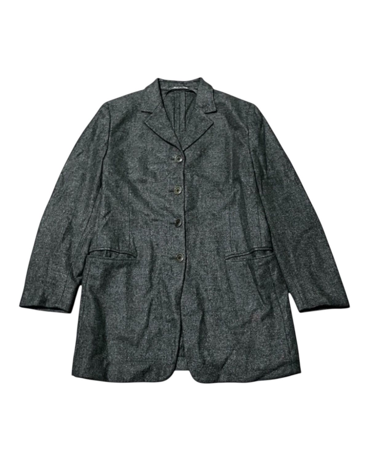 Loro Piana Unisex Loro Piana fabric Grey 100% Cashmere Blazer Jacket Size 44S - 1 Thumbnail