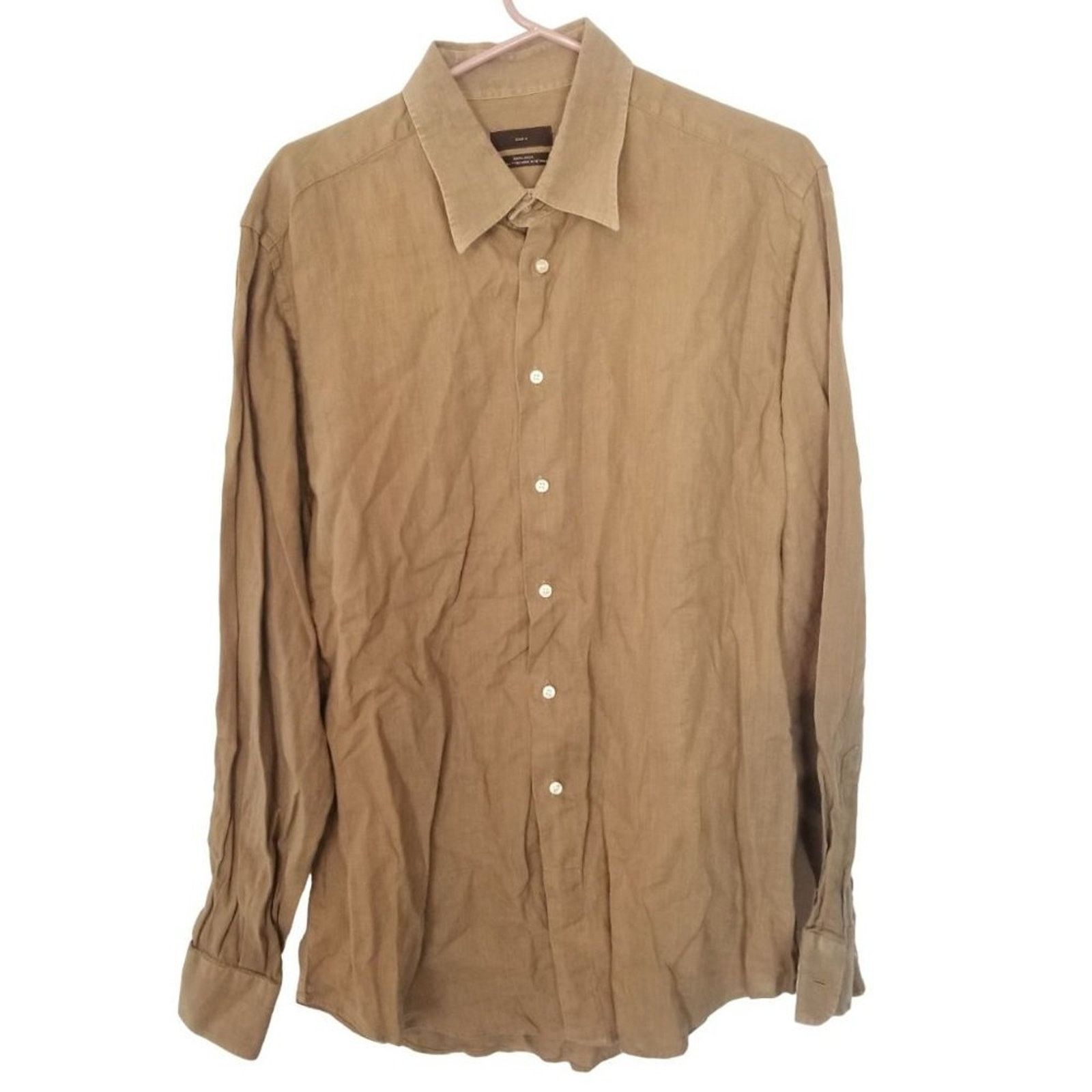 Zara ZARA Mens Linen Shirt Size XL Classic Minimalist Breathable Size US XL / EU 56 / 4 - 1 Thumbnail