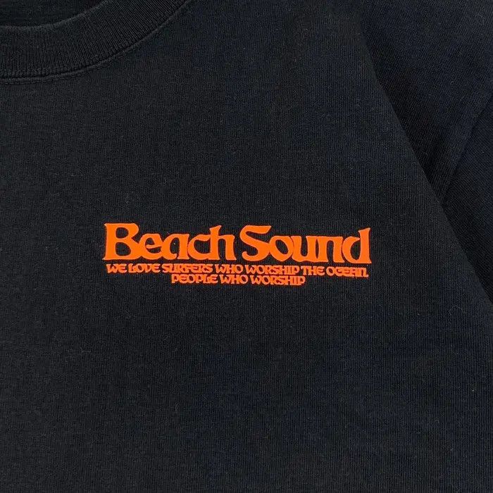 Vintage Vintage BEACH SOUND SURF Nature Blue Love Tee Shirt Top Size US L / EU 52-54 / 3 - 4 Thumbnail