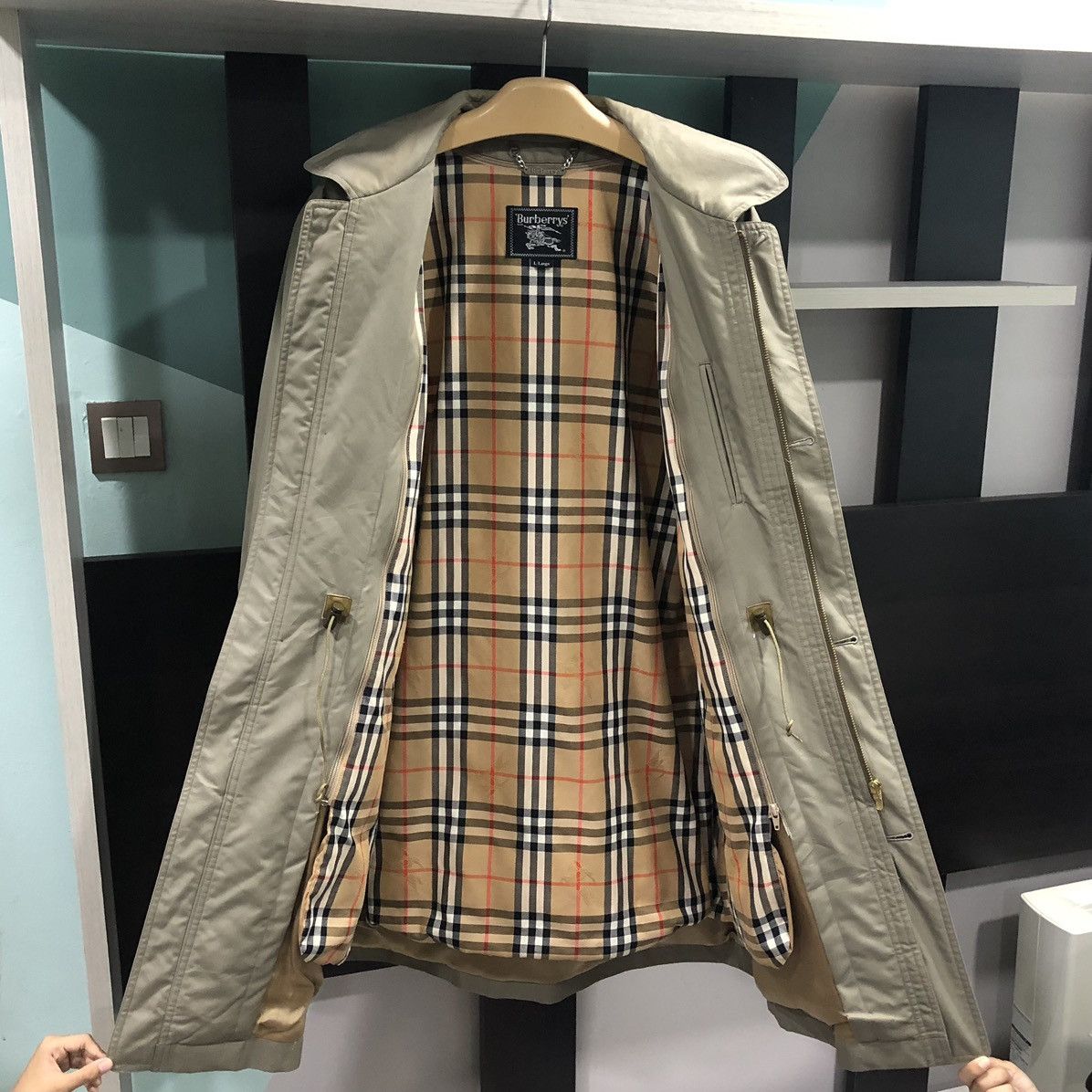 Burberry VTG Burberry London Lined Feathers Novacheck Puffer Jacket Size US L / EU 52-54 / 3 - 5 Thumbnail