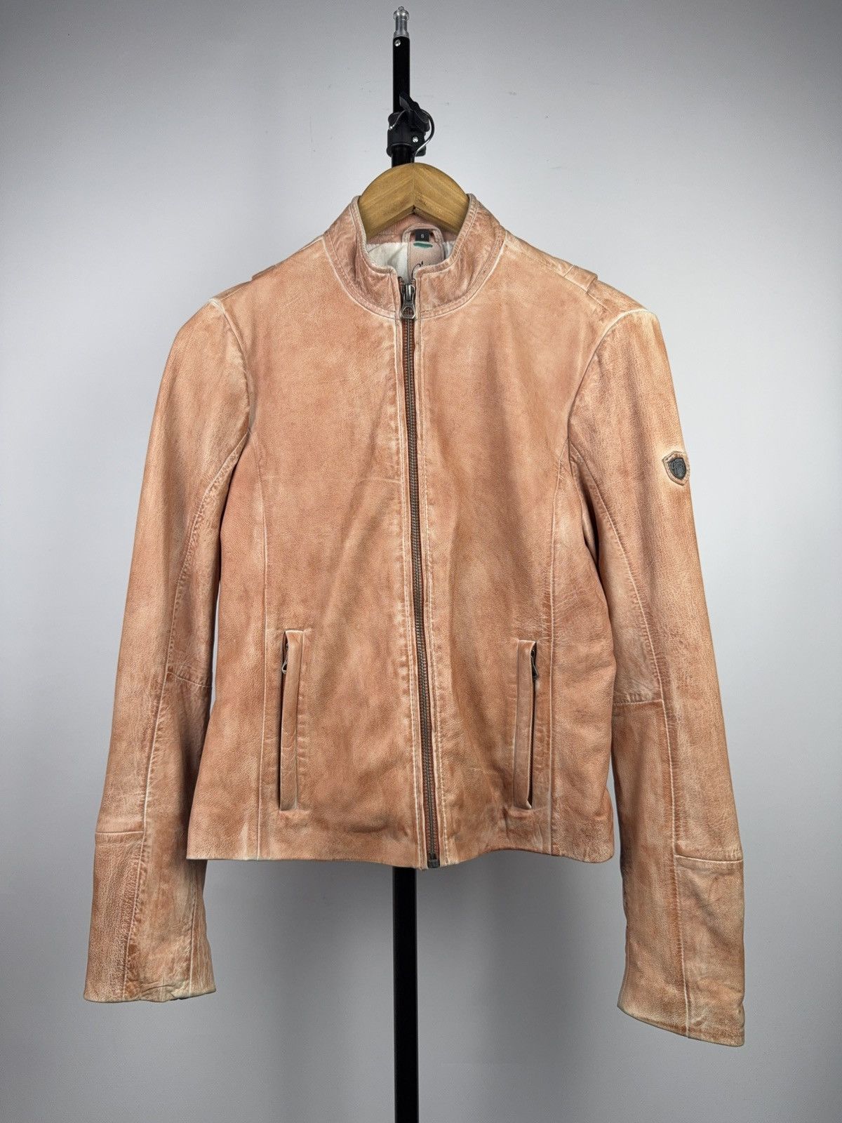 Genuine Leather Vintage 90s Gipsy Avant Garde Leather Biker MOTO Y2K Jacket Size S / US 4 / IT 40 - 1 Thumbnail