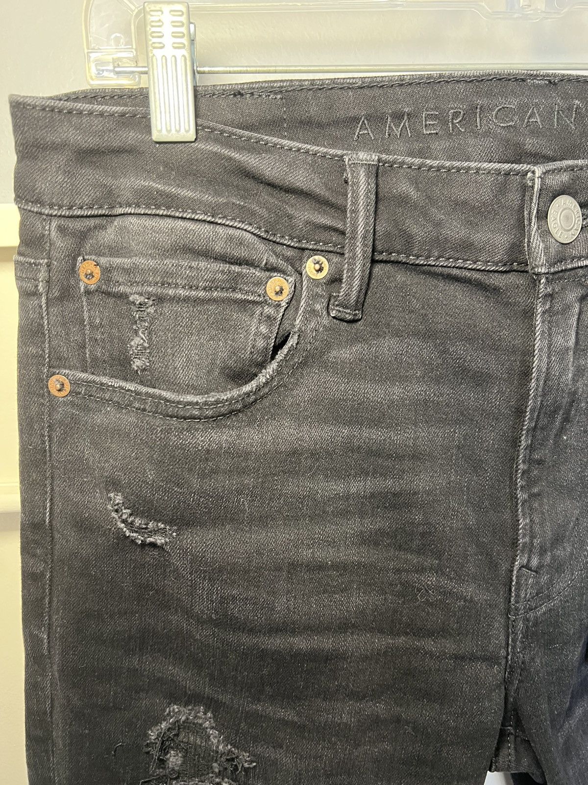 Lil Wayne Young Money Entert X American Eagle distressed stacked jeans Size US 34 / EU 50 - 7 Thumbnail