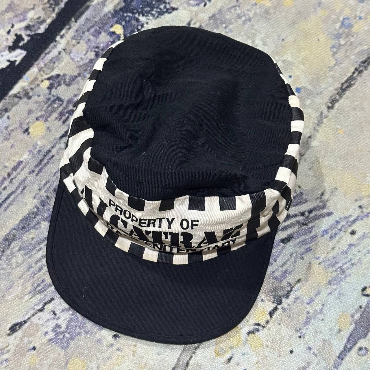Vintage Vintage Alcatraz Jail Prisoner Round Painter Adjustable Cap Size ONE SIZE - 4 Thumbnail
