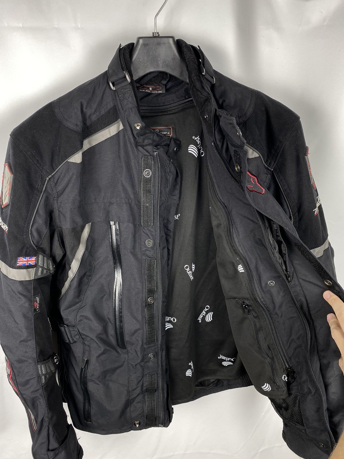 Designer Wolf Titanium Outlast Men Motorcycle Motorbike Jacket size S Size US S / EU 44-46 / 1 - 15 Thumbnail