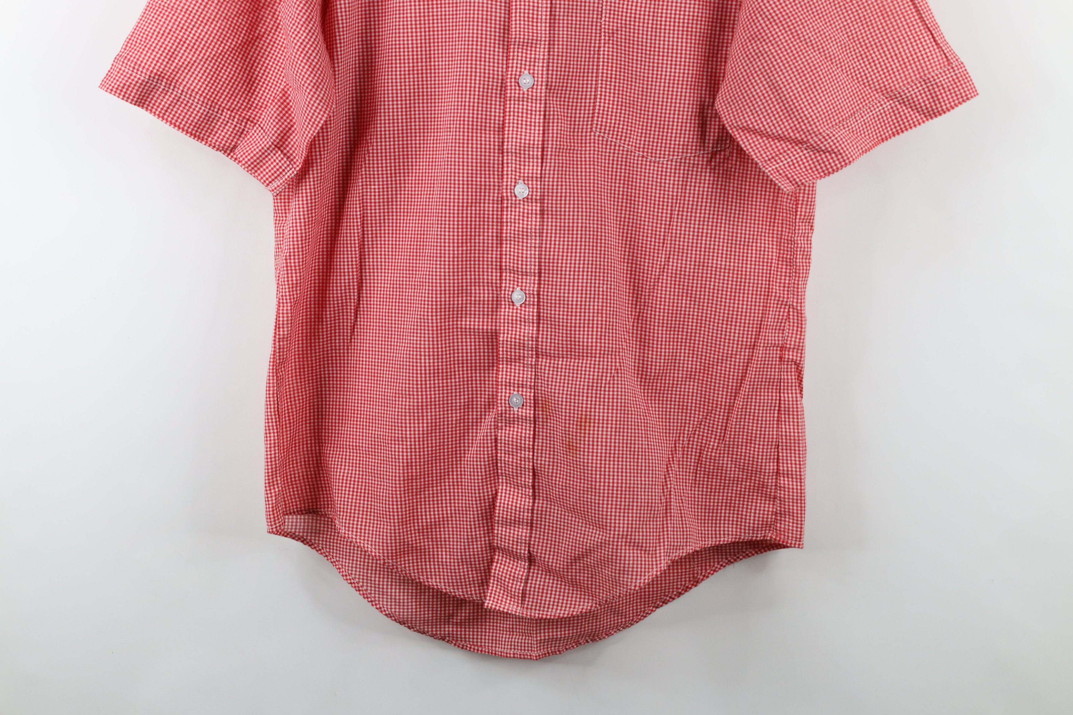 Vintage Vintage 90s Streetwear Gingham Short Sleeve Button Shirt Size US M / EU 48-50 / 2 - 3 Thumbnail
