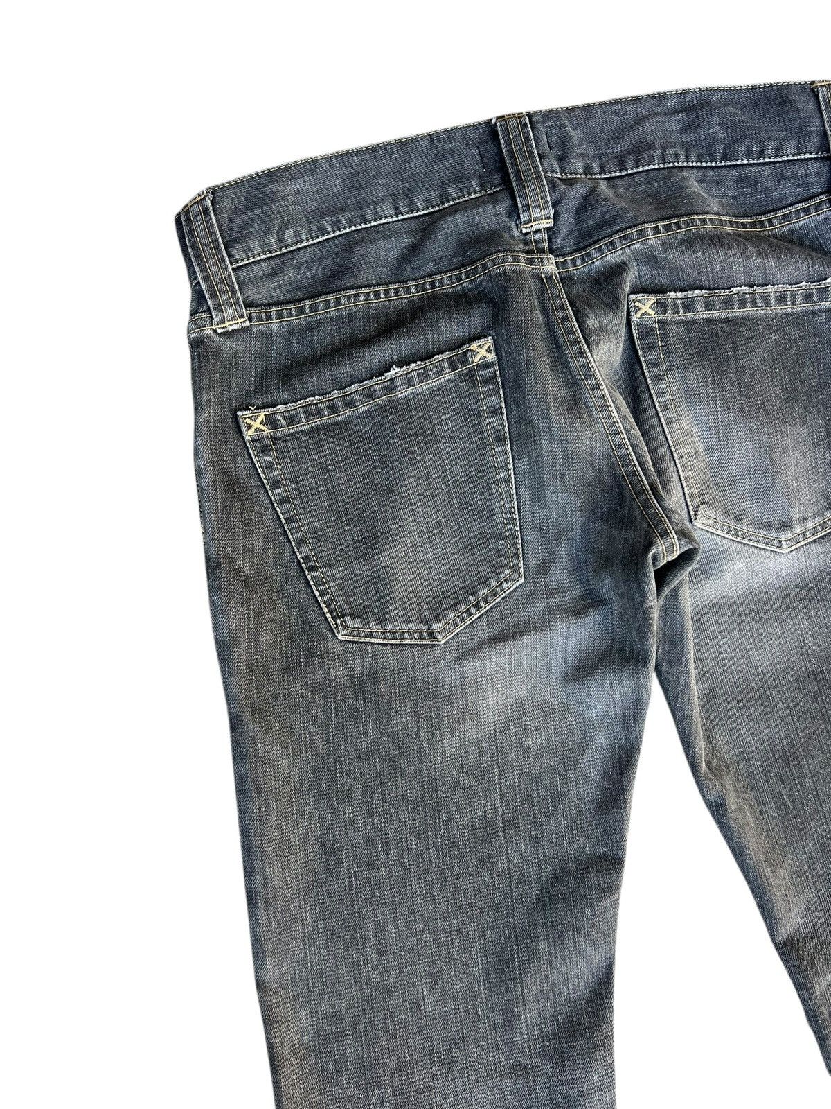 Vintage Souk Japan Ripped Distressed Denim Flare Jeans Size US 32 / EU 48 - 15 Thumbnail