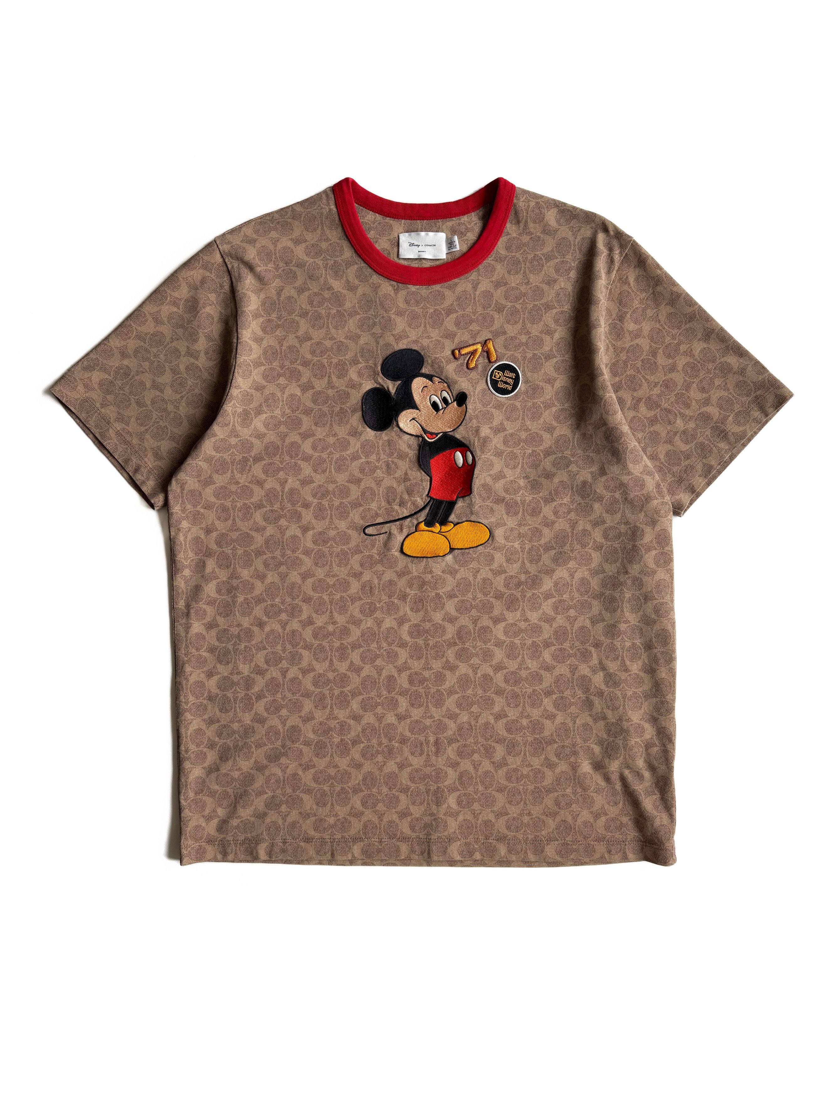 Coach Men's Coach x Mickey Mouse Signature T-shirt (L) Size US L / EU 52-54 / 3 - 1 Thumbnail