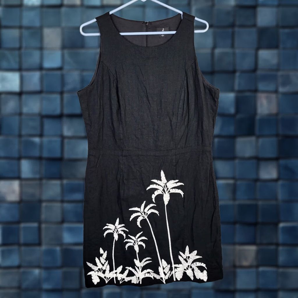 Jason Wu JASON WU Women's black embroidered floral dress Sleeveless A-Line Size 12 Size XL / US 12-14 / IT 48-50 - 1 Thumbnail