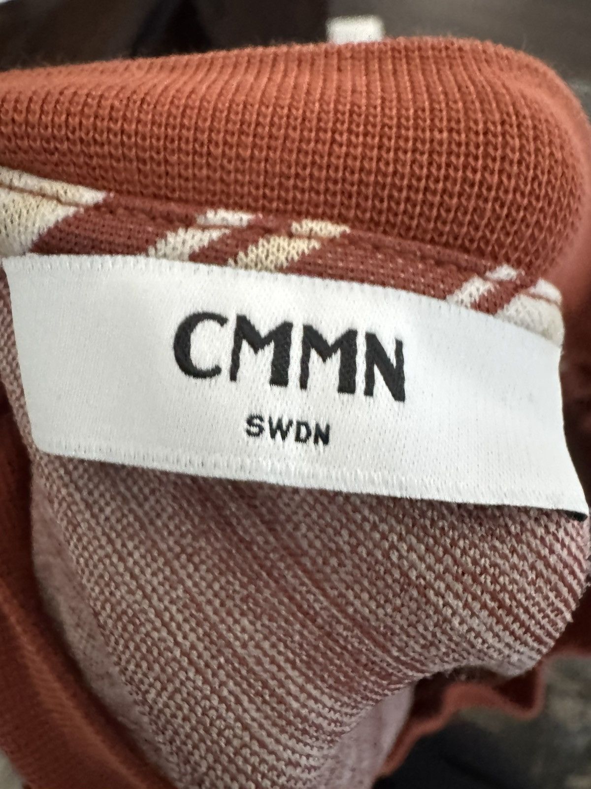 CMMN SWDN Orange White Striped Tee Size US L / EU 52-54 / 3 - 4 Thumbnail