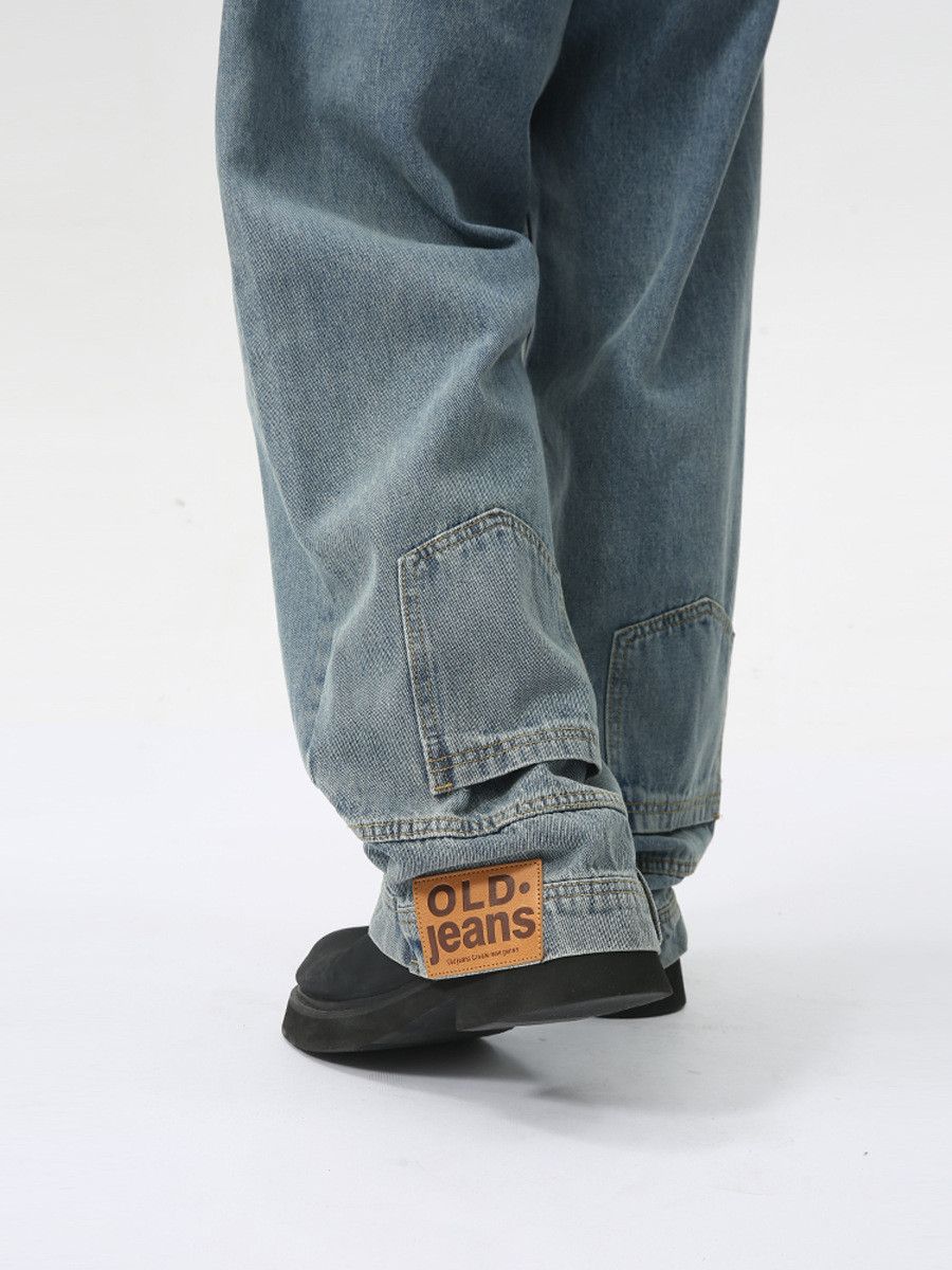 Japanese Brand Men's Japanese Retro Straight Leg Loose Flare Jeans Size US 32 / EU 48 - 5 Thumbnail