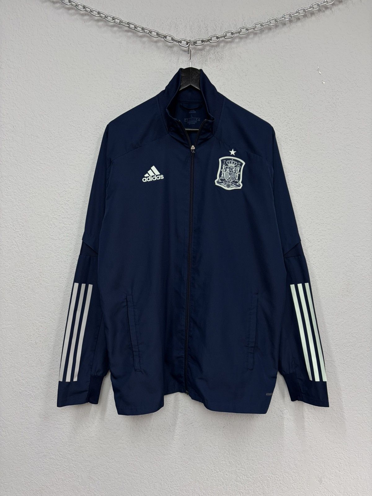 Adidas Adidas Spain National Team Track Jacket Navy Football Traini Size US L / EU 52-54 / 3 - 1 Thumbnail