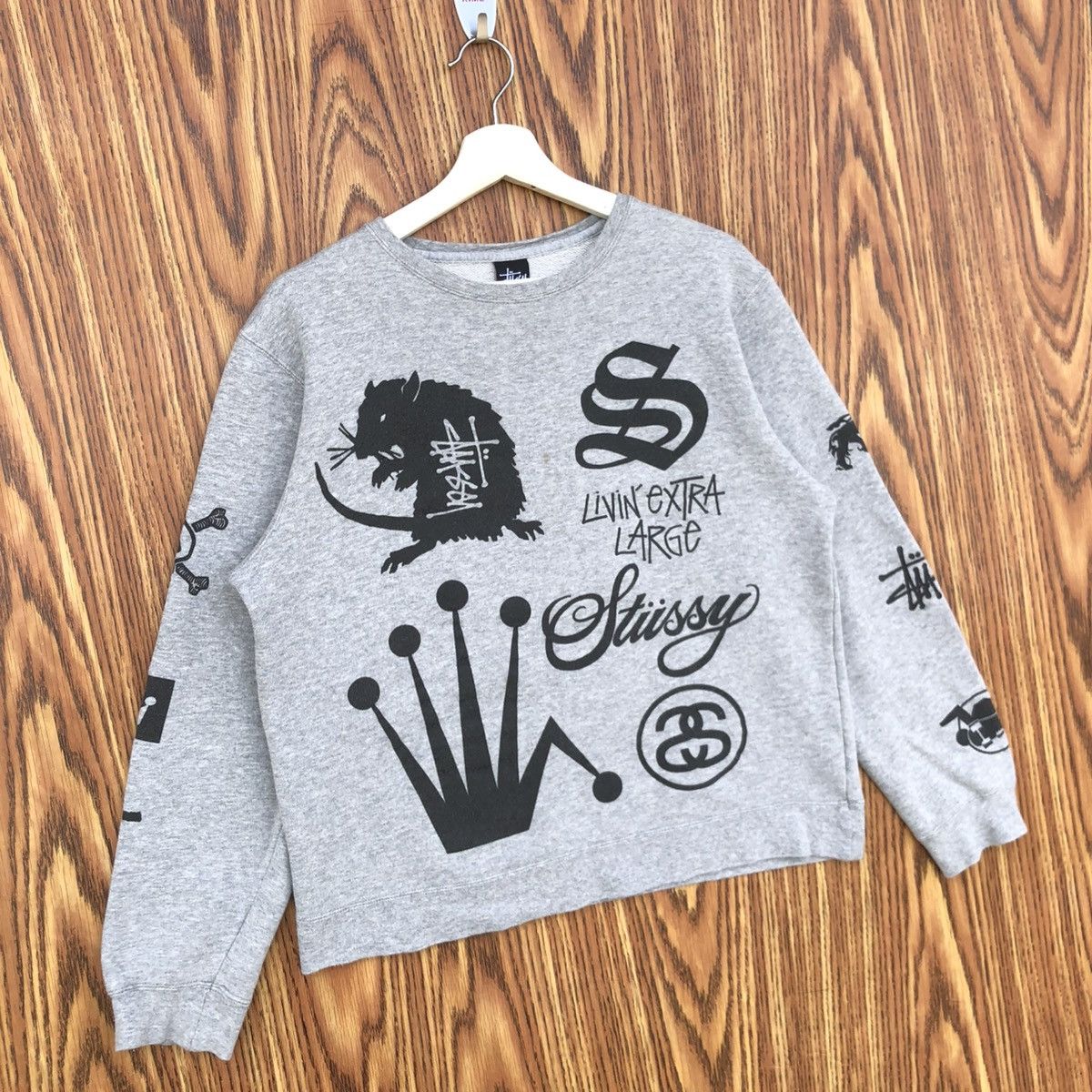 Stussy Vintage Stussy Crown Collage 8 Ball Crewneck Sweatshirt Size US M / EU 48-50 / 2 - 2 Thumbnail